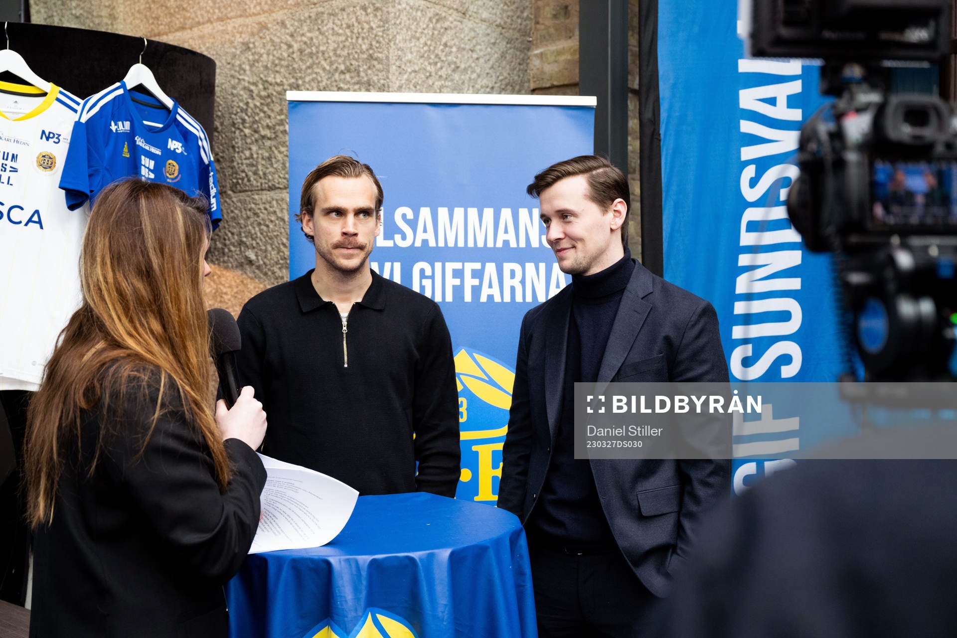 Sundsvalls Pontus Engblom och tränare Douglas Jakobsen