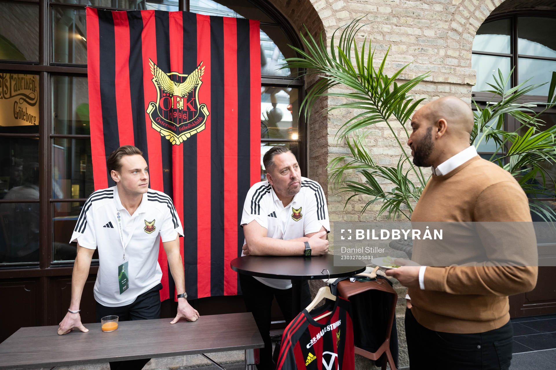 Östersunds Cesar Weilid och tränare Magnus Powel
