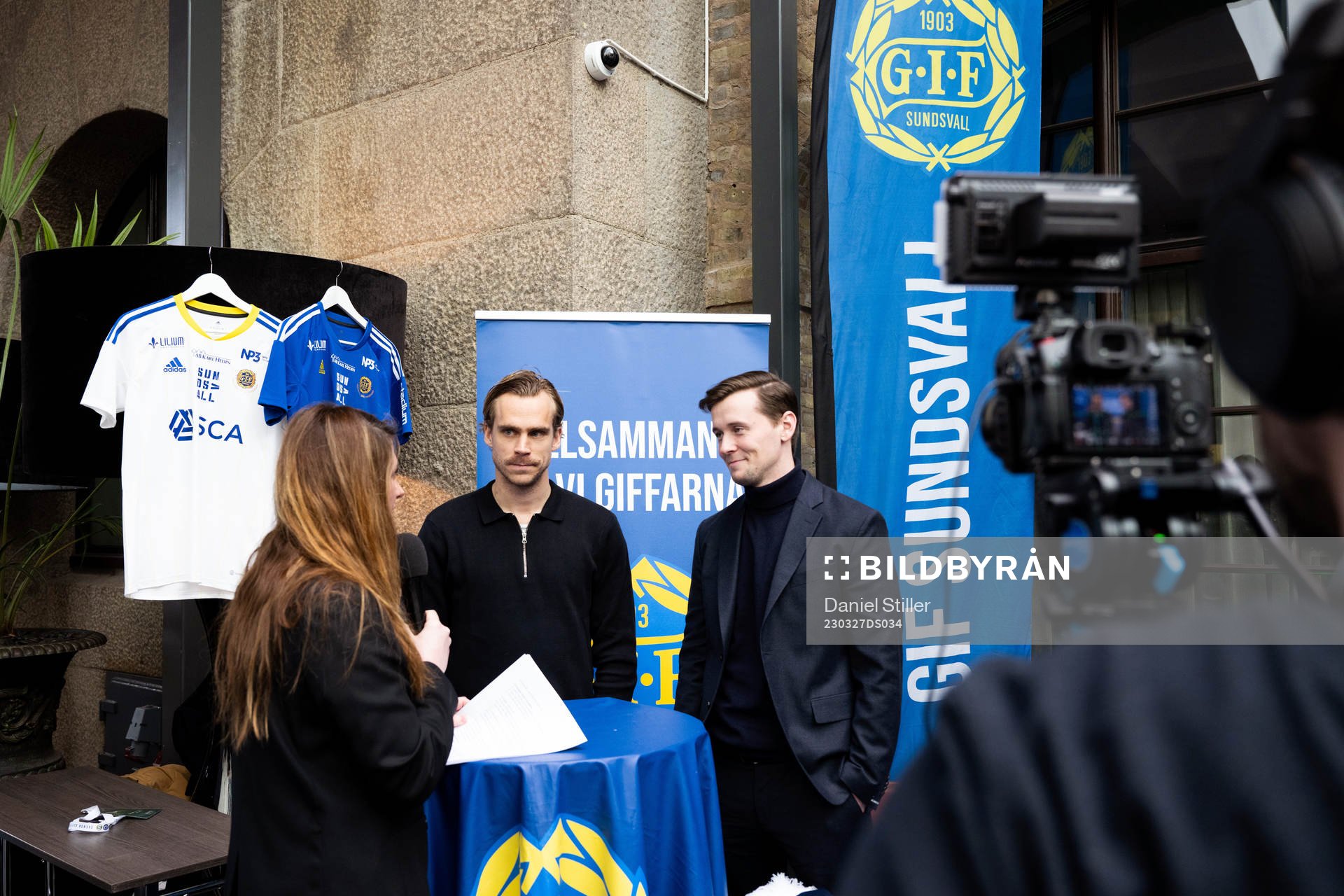 Sundsvalls Pontus Engblom och tränare Douglas Jakobsen
