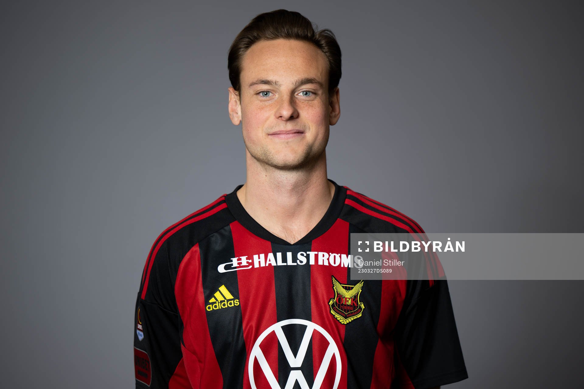 Östersunds Cesar Weilid poserar för ett porträtt under Superettans upptaktsträff den 27 mars 2023 i Göteborg. 