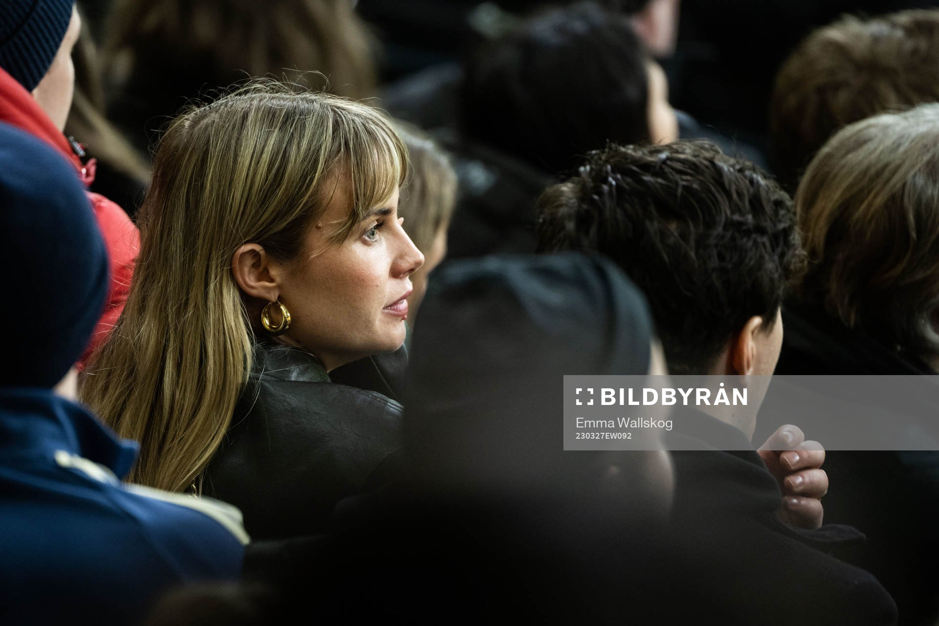 Maja Nilsson Lindelöf in the stands