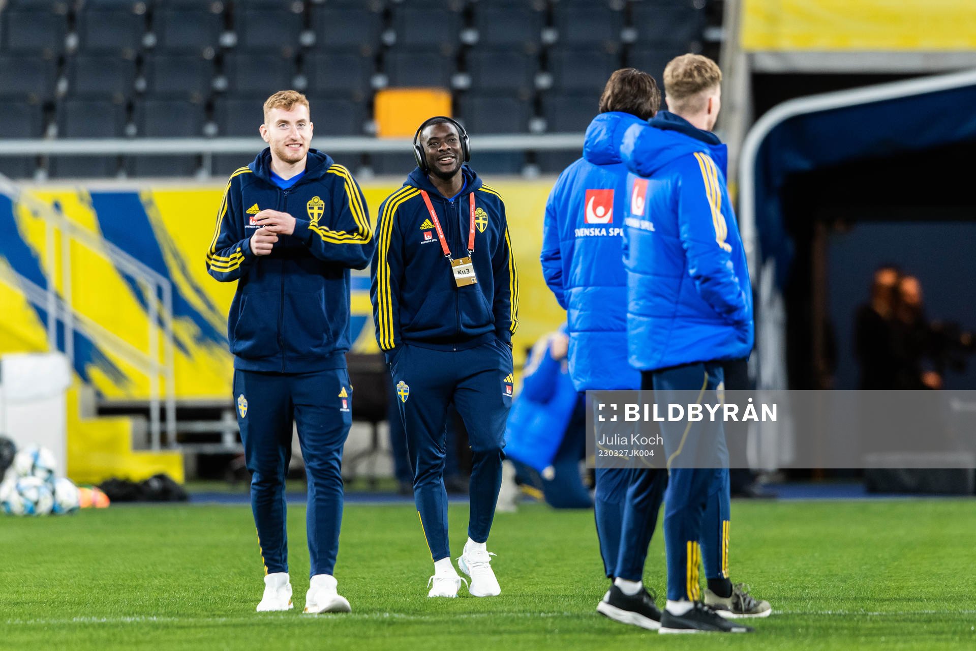 Dejan Kulusevski and Ken Sema of Sweden