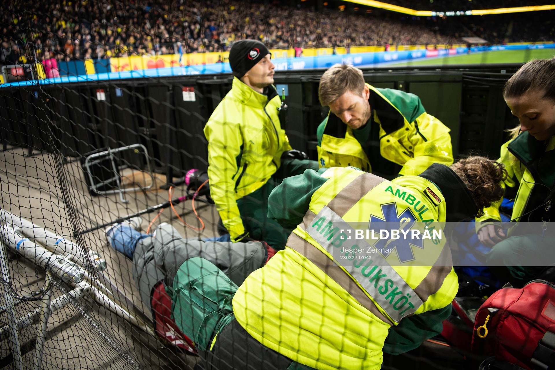 A photographer is injured