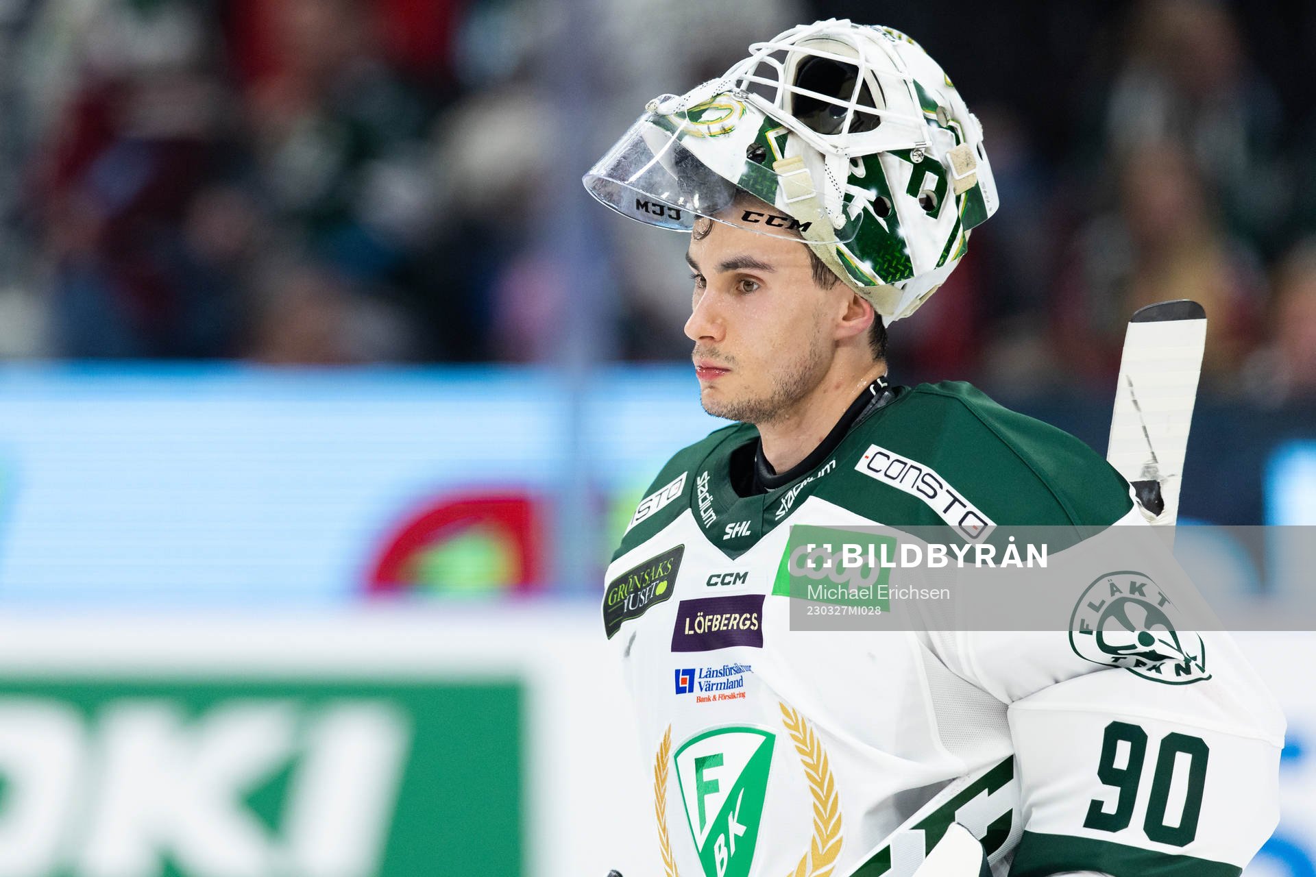 Färjestads målvakt Matthew Tomkins
