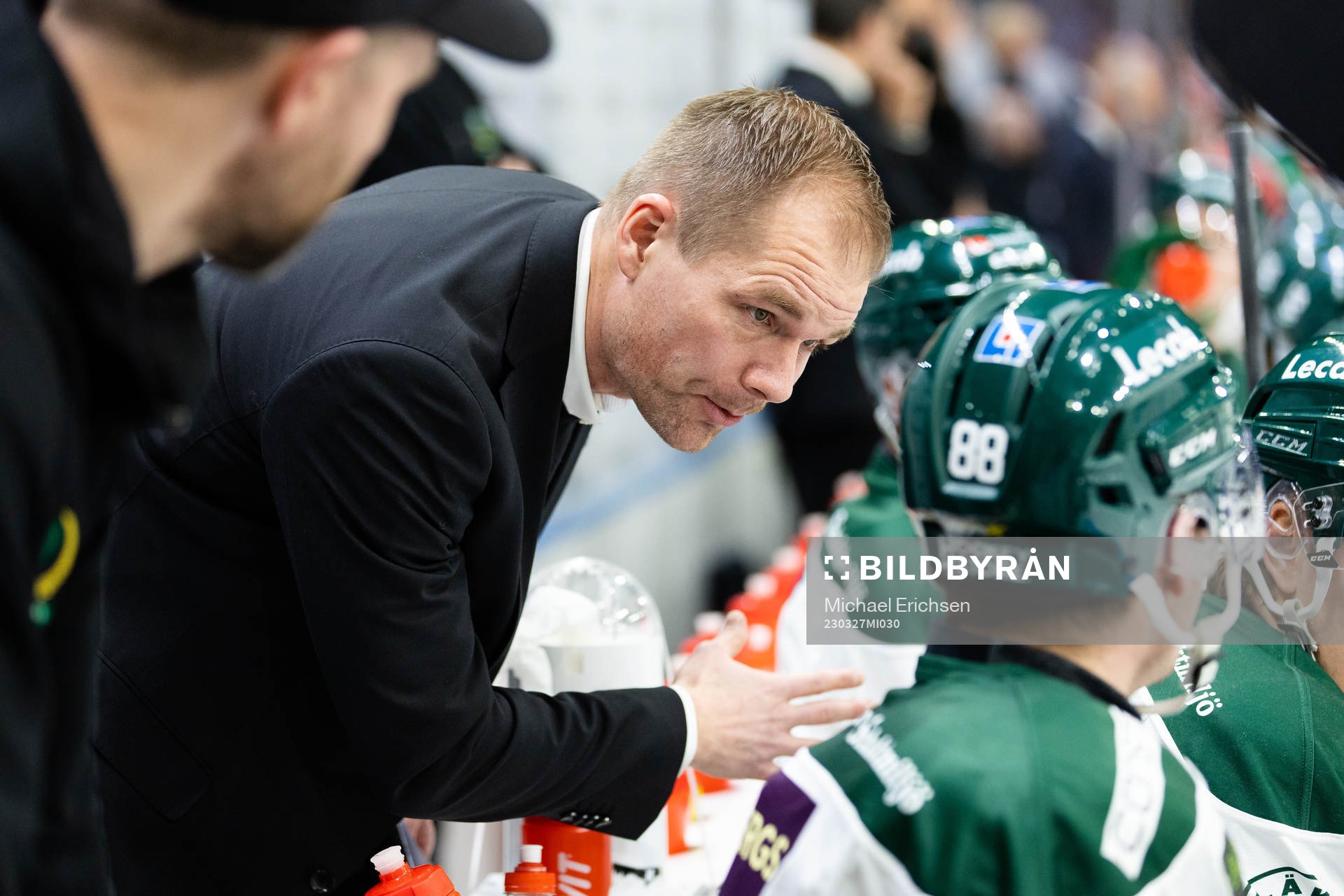 Färjestads huvudtränare Tomas Mitell