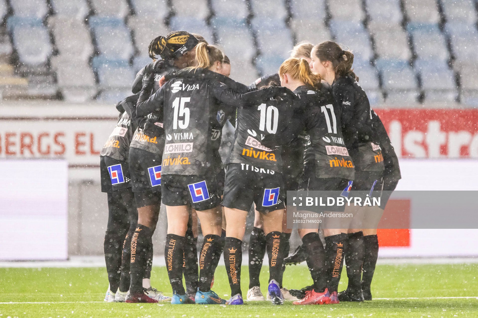 Växjös spelare jublar