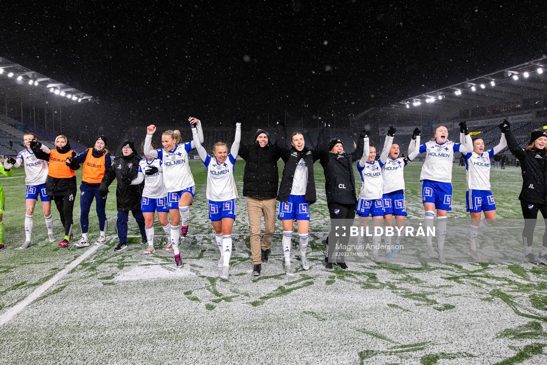 IFK Norrköpings spelare jublar