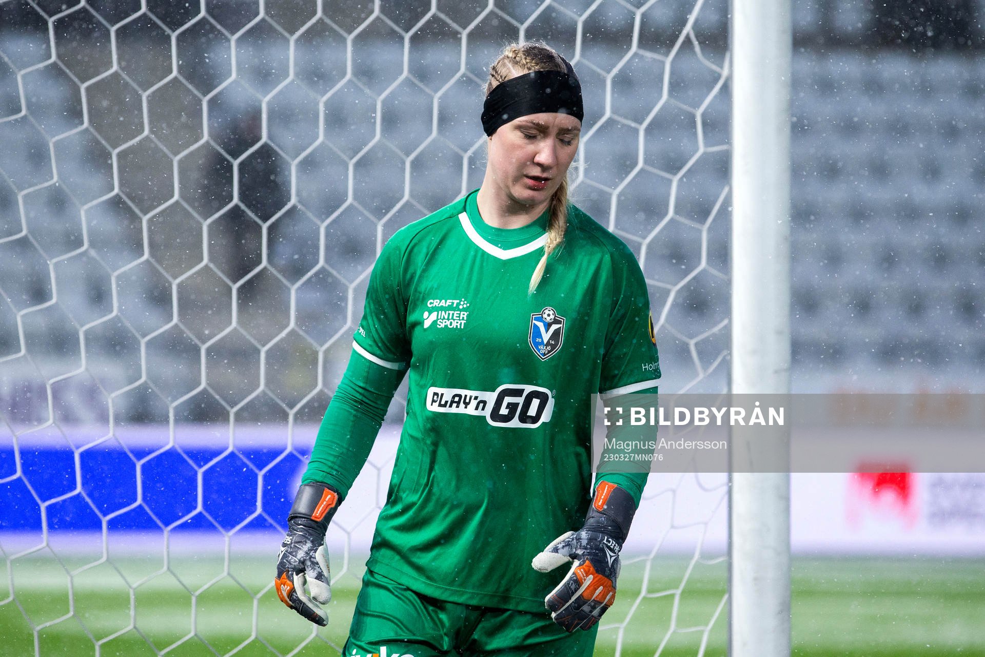 Växjös målvakt Louise Högrell Ledbetter