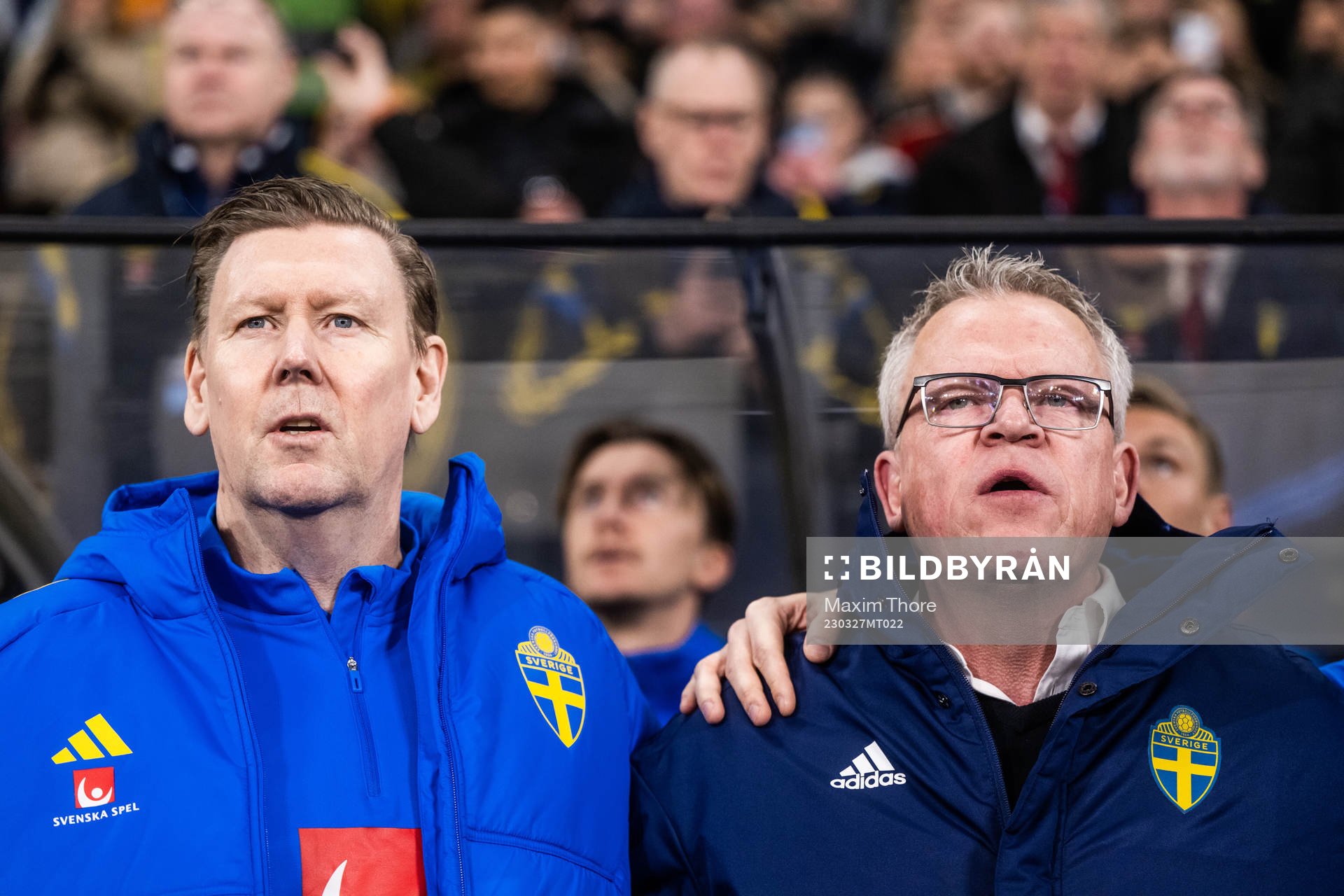 Assistant coach Peter Wettergren and Head coach Janne