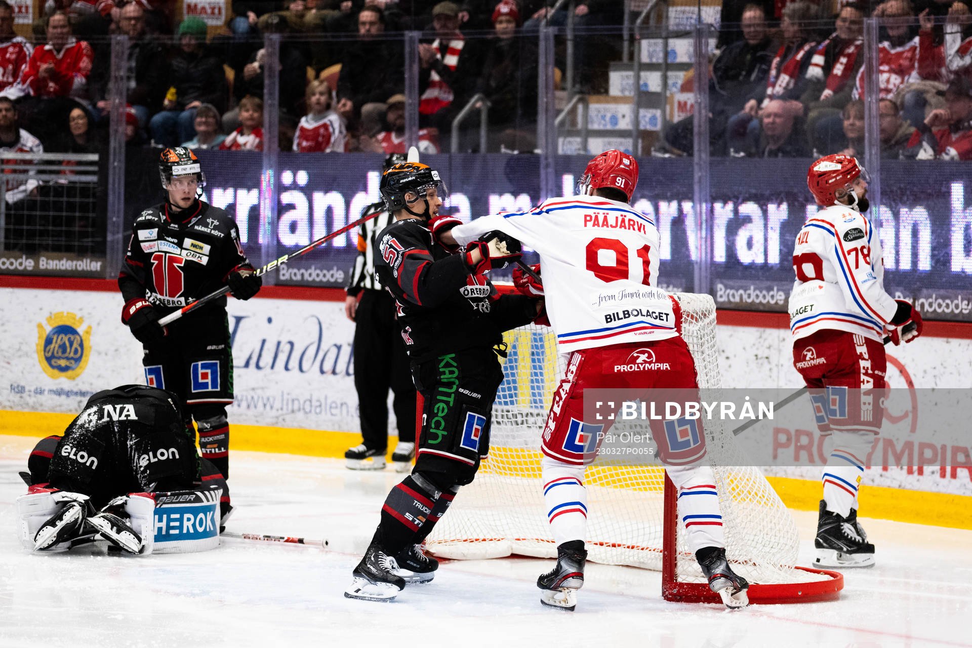 Örebros Kristian Näkyvä och Timrås Magnus Pääjärvi