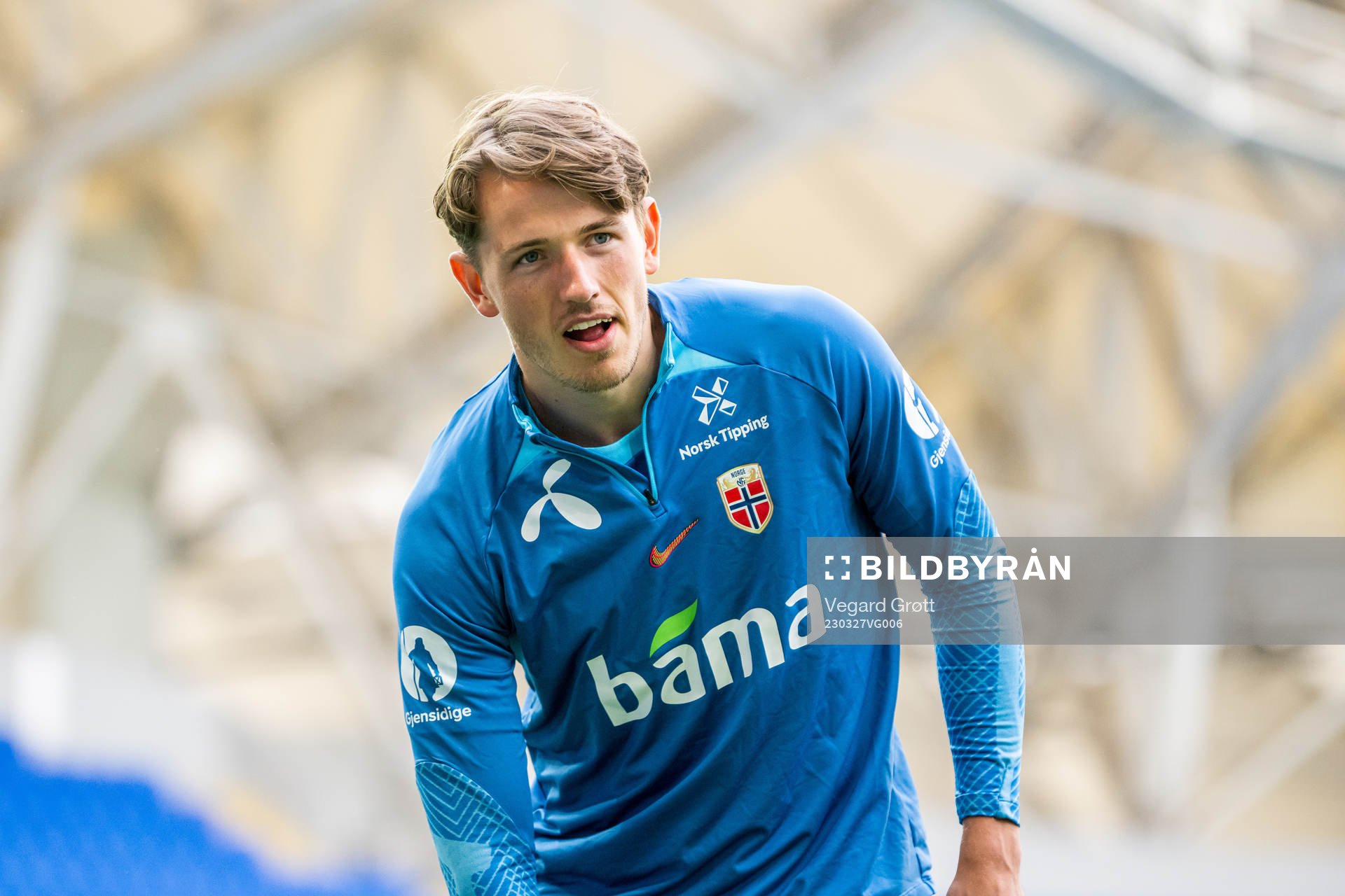 Sander Berge of the Norwegian national football team