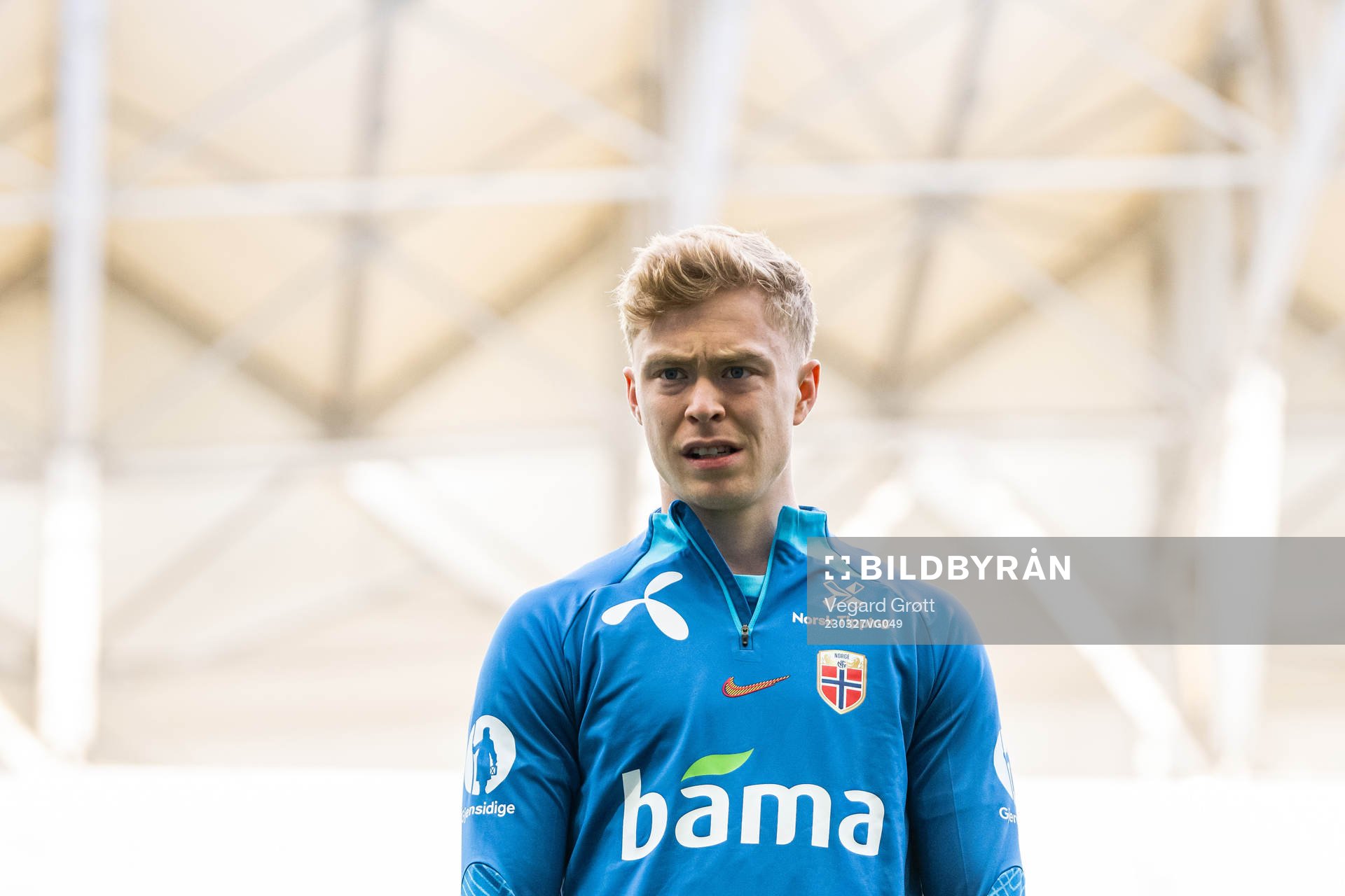 Ola Brynhildsen of the Norwegian national football team