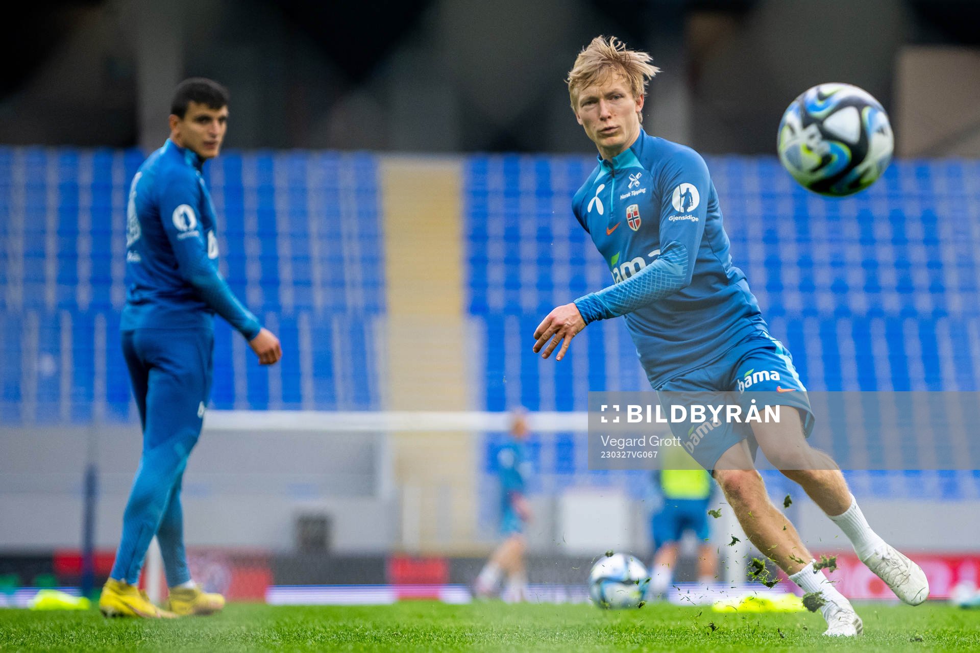 Birger Meling of the Norwegian national football team