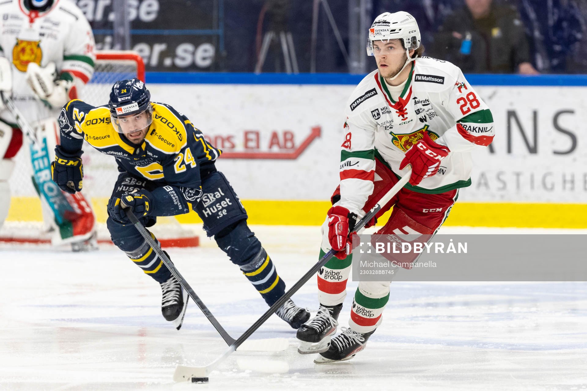 Södertäljes Jacob Dahlström och Moras Jonathan Myrenberg