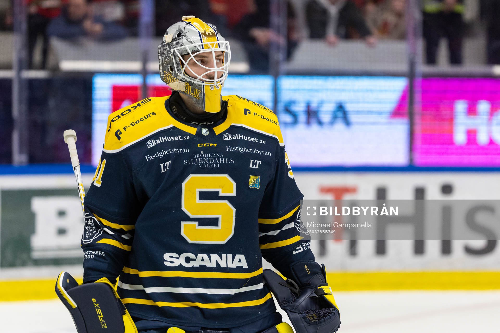 Södertäljes målvakt Nikita Tolopilo