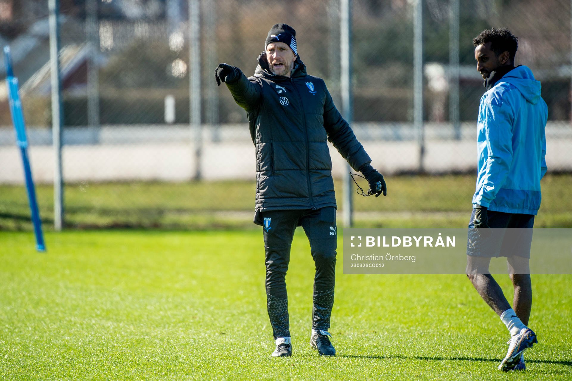 Tränare Henrik Rydström och Taha Ali
