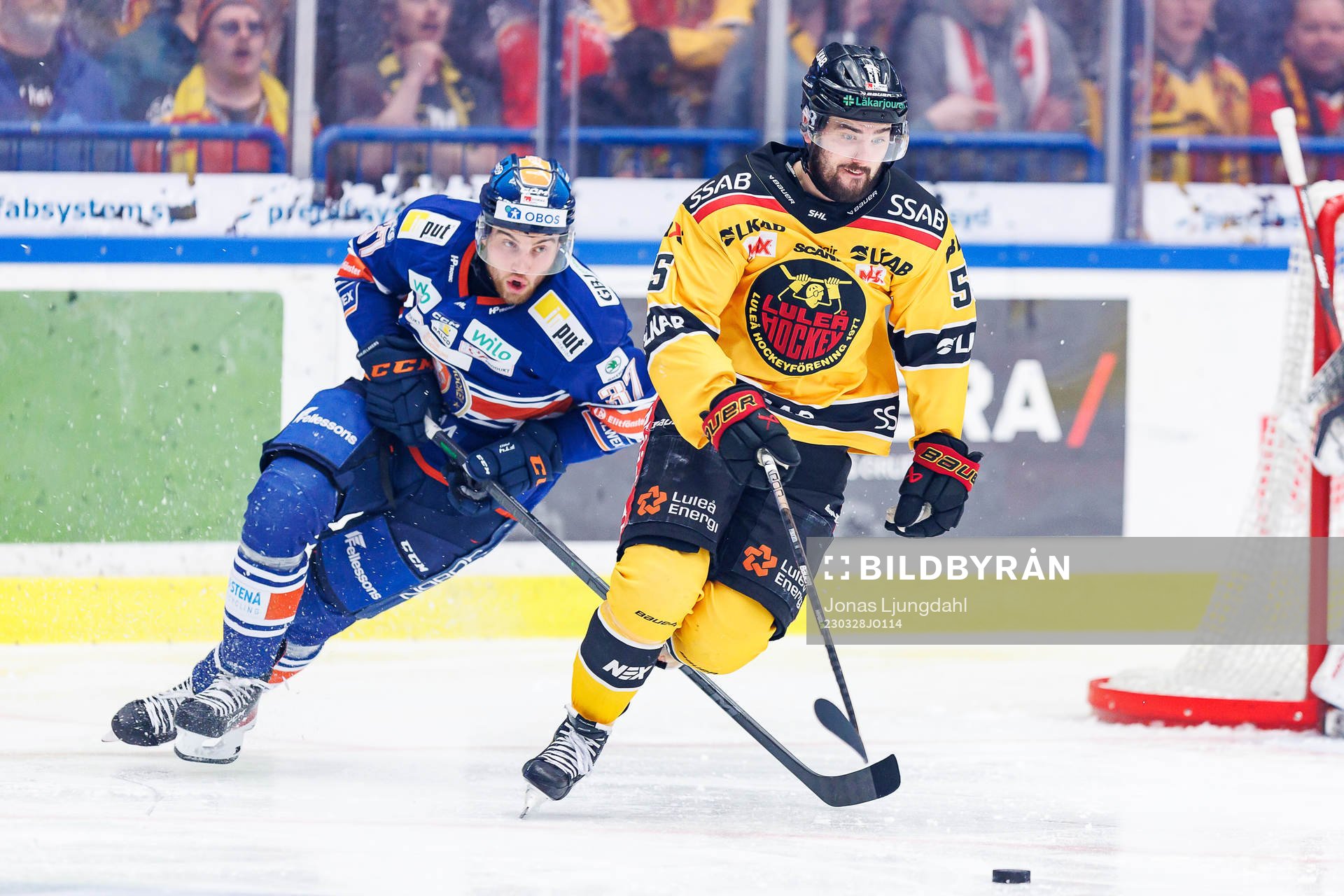 Växjös Glenn Gustafsson och Luleås Filip Pyrochta