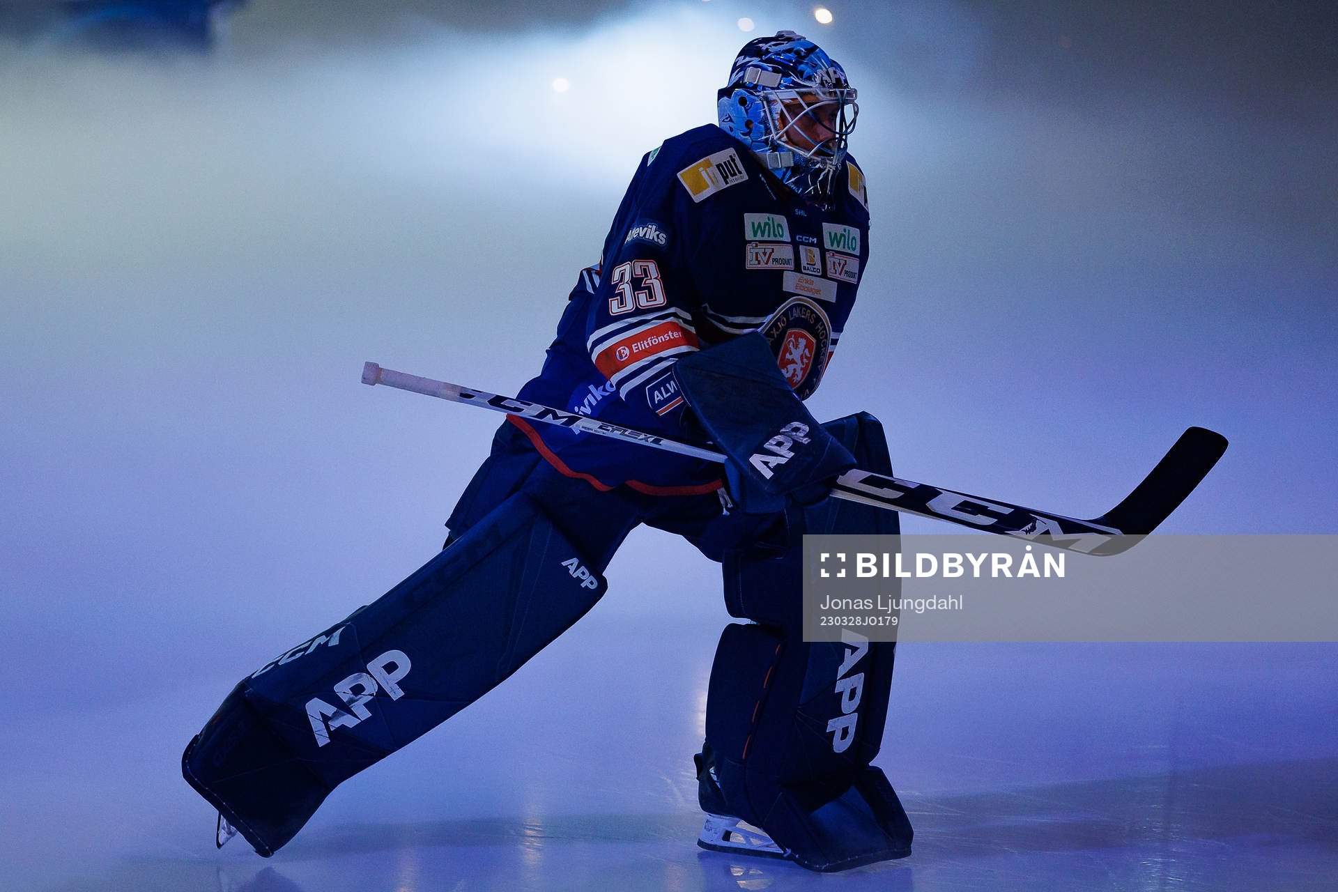 Växjös målvakt Emil Larmi