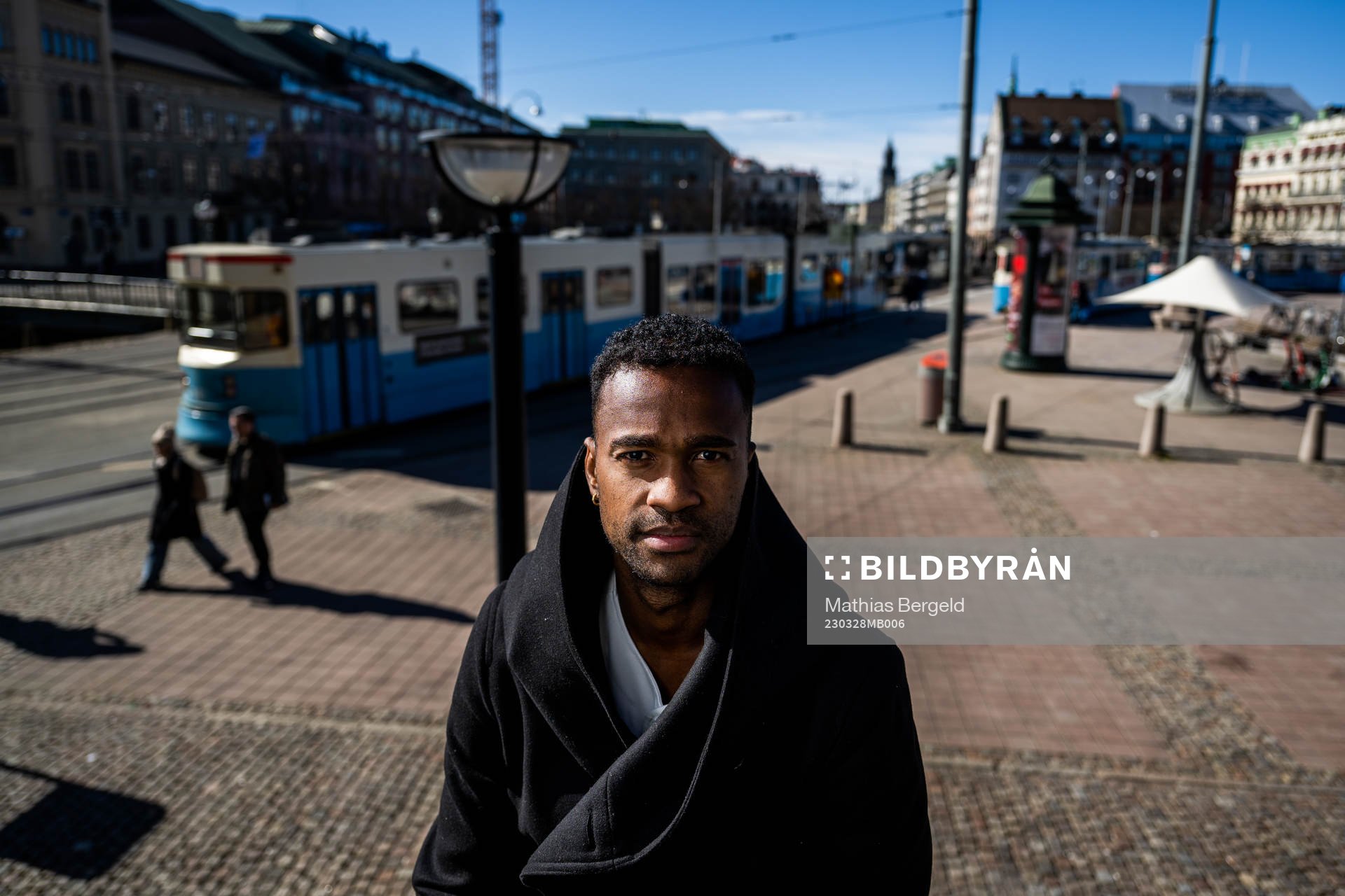 Häckens Ola Kamara poserar för ett porträtt den 28 mars 2023 i Göteborg. 