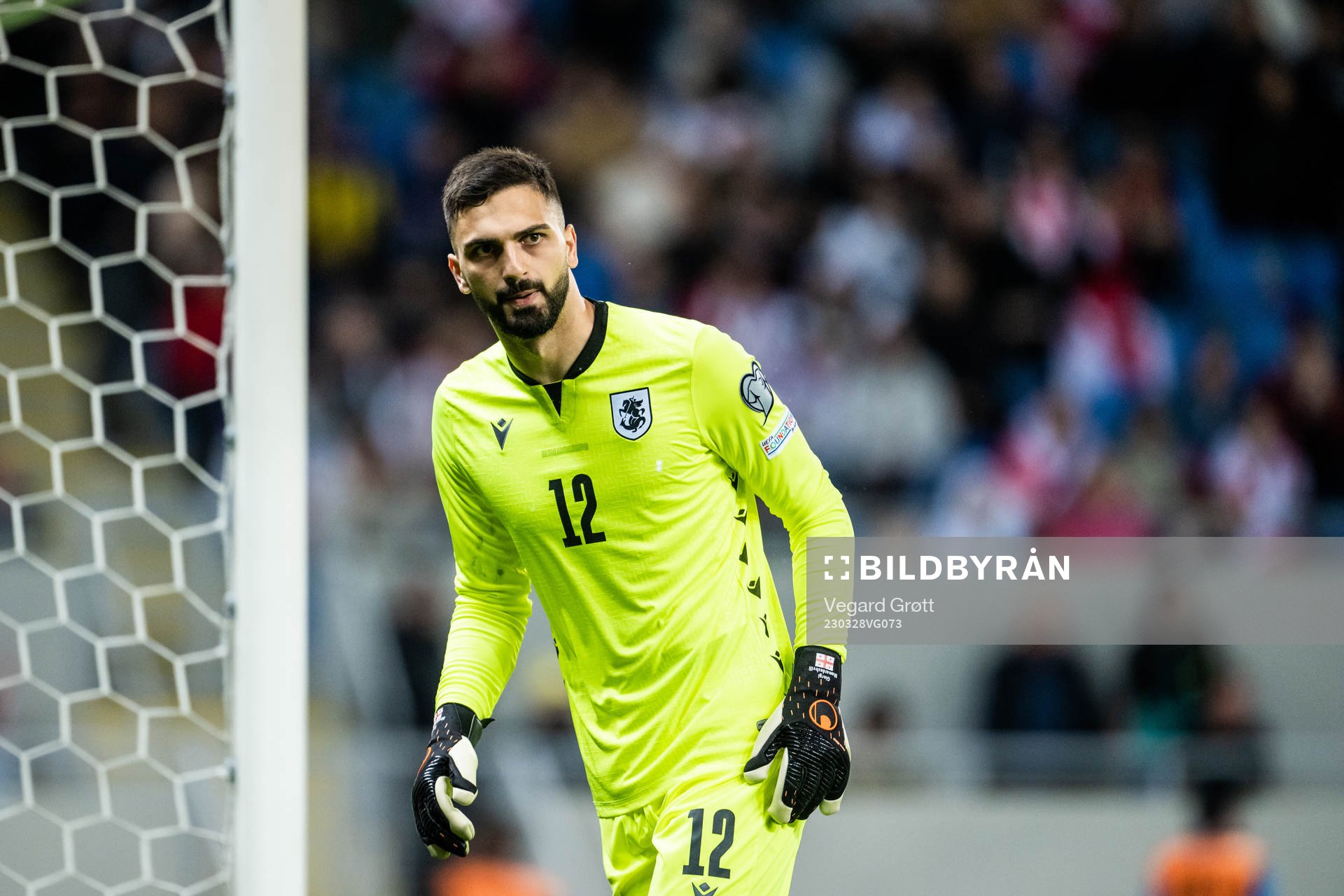 goalkeeper Giorgi Mamardashvili of Georgia