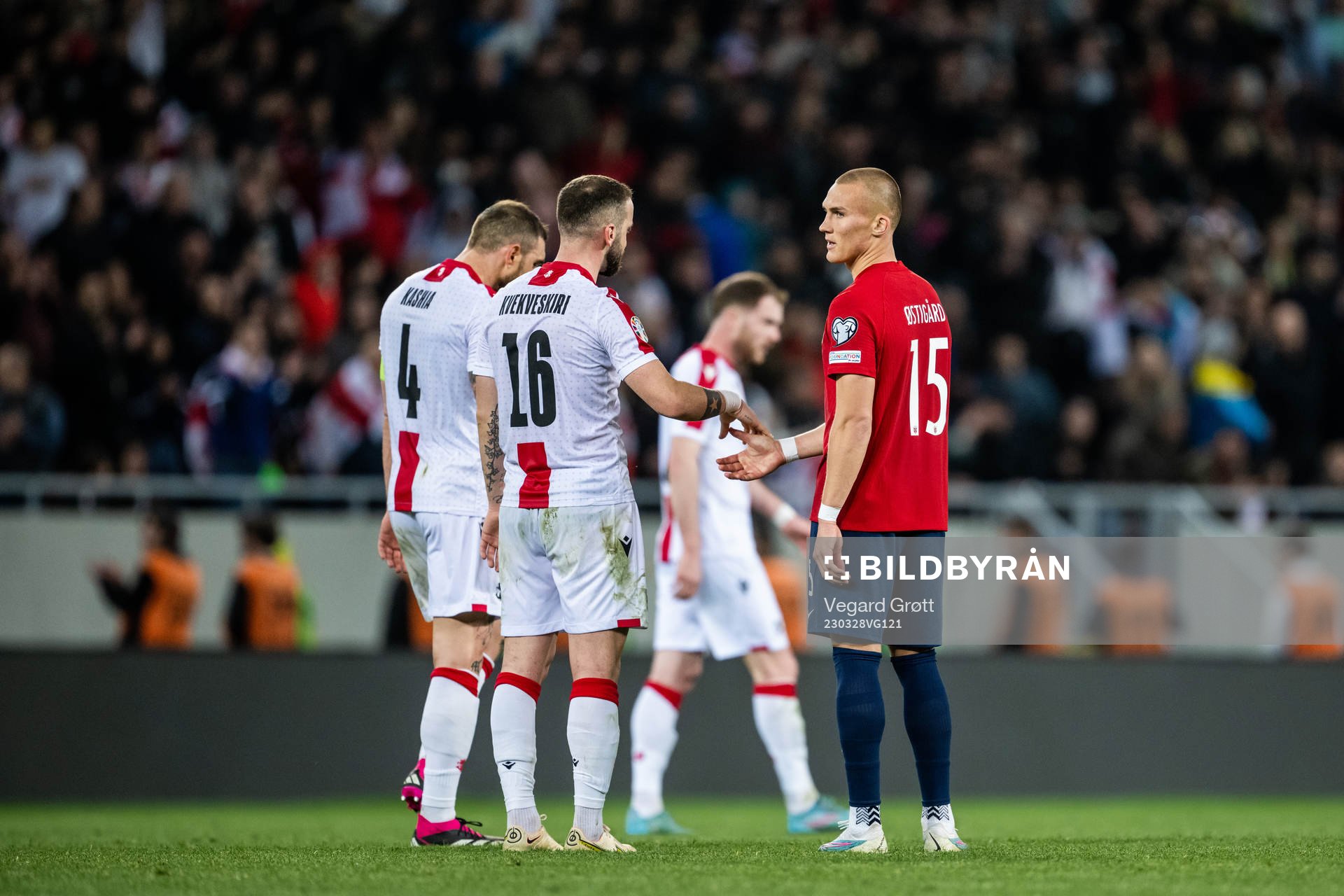 Leo Skiri Østigård of Norway looks dejected