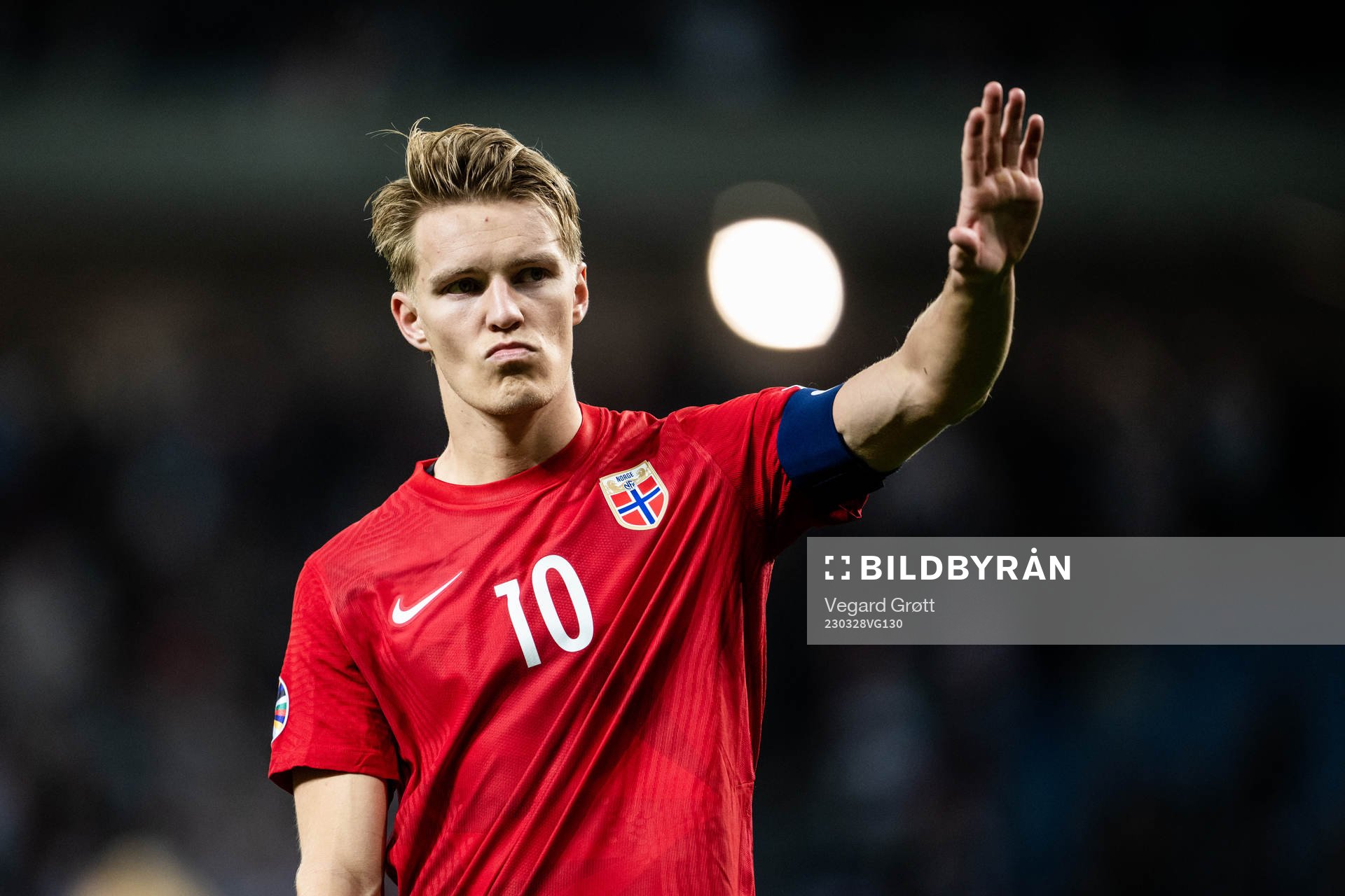 Martin Ødegaard of Norway after the UEFA Euro Qualifier football match between Georgia and Norway on March 28, 2023 in Batumi. 