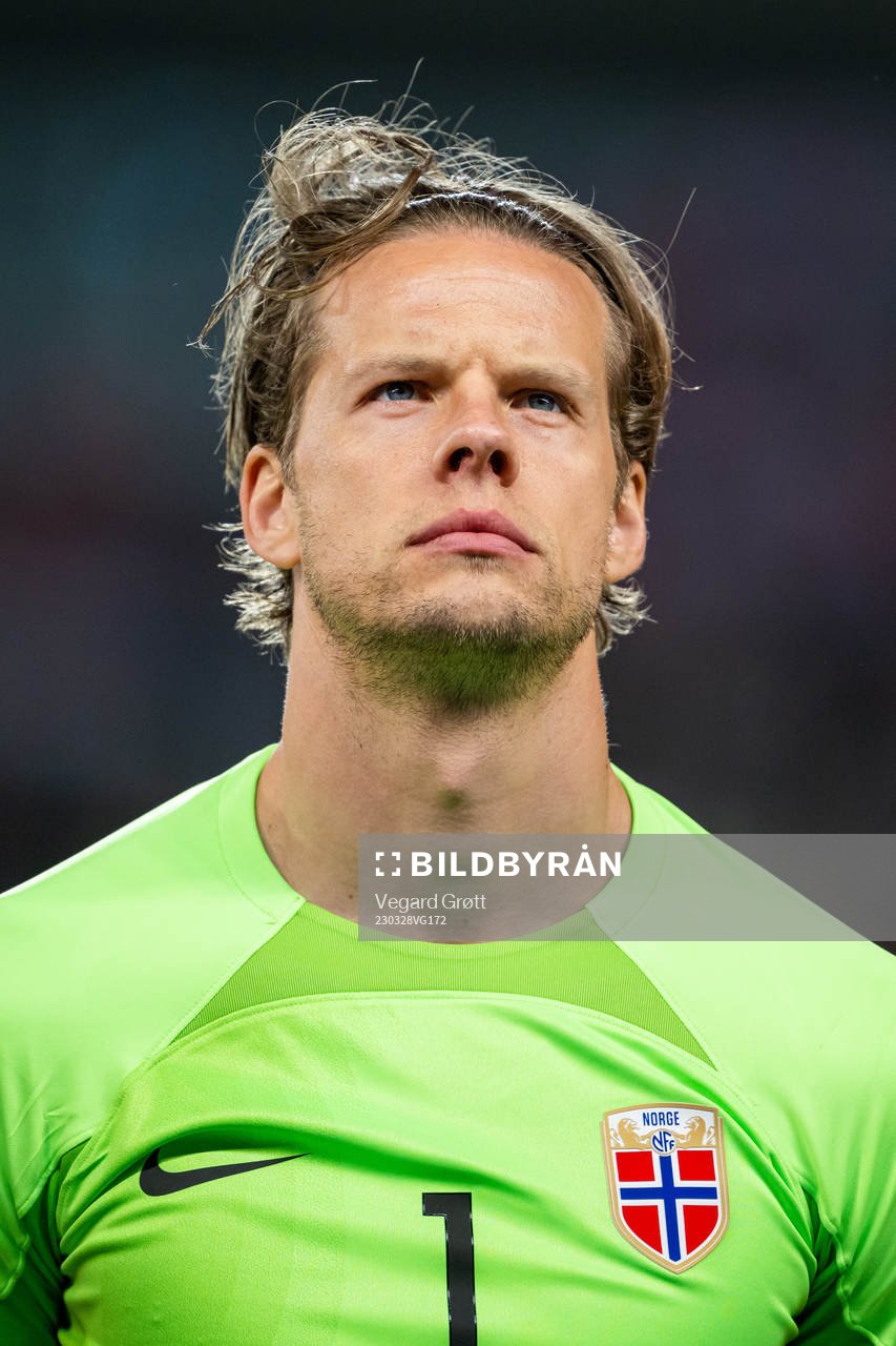 Goalkeeper Ørjan Håskjold Nyland of Norway