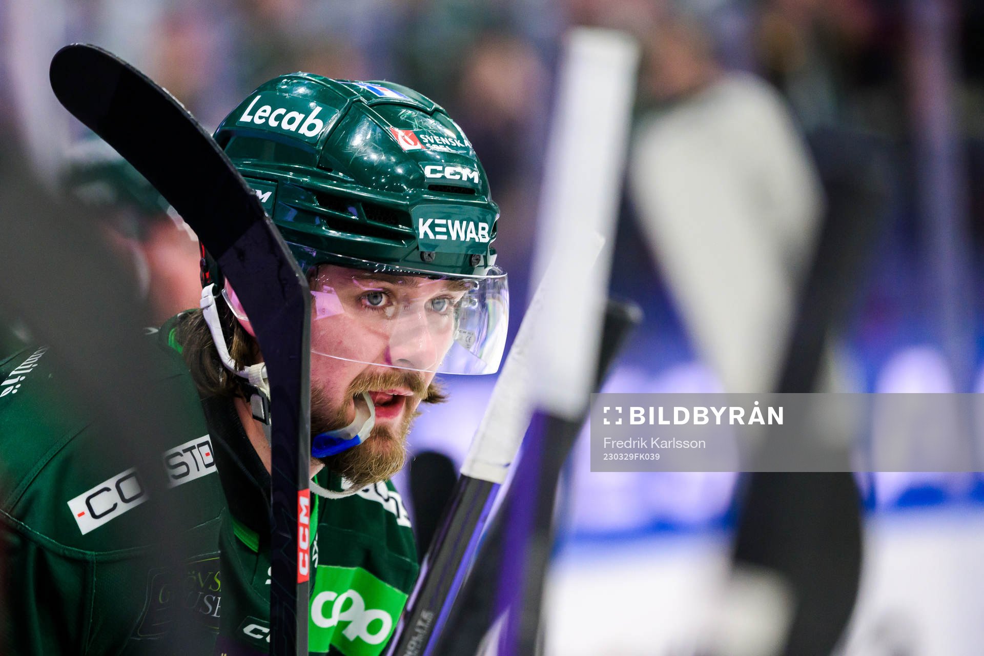 Färjestads Linus Johansson deppar