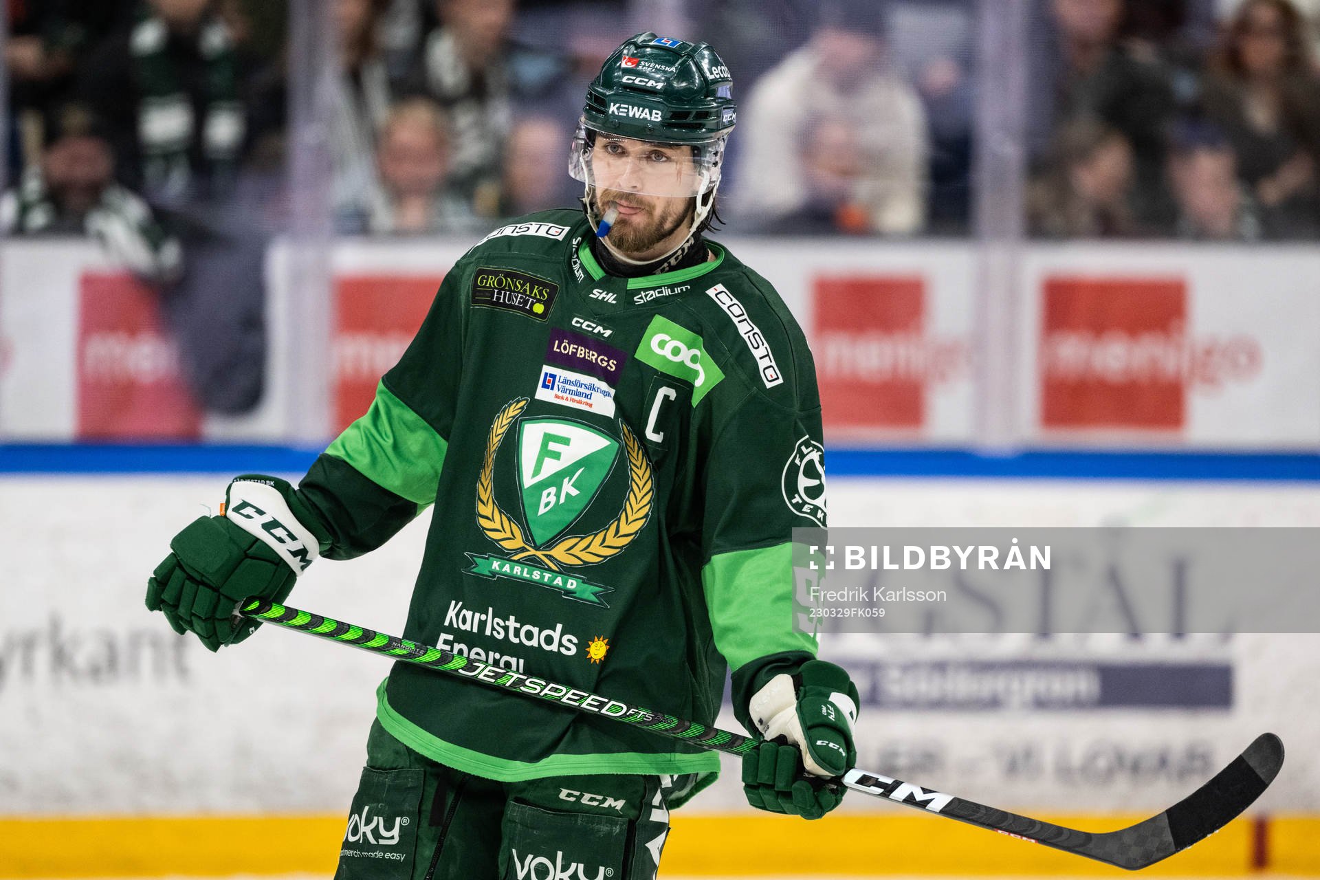 Färjestads Linus Johansson deppar