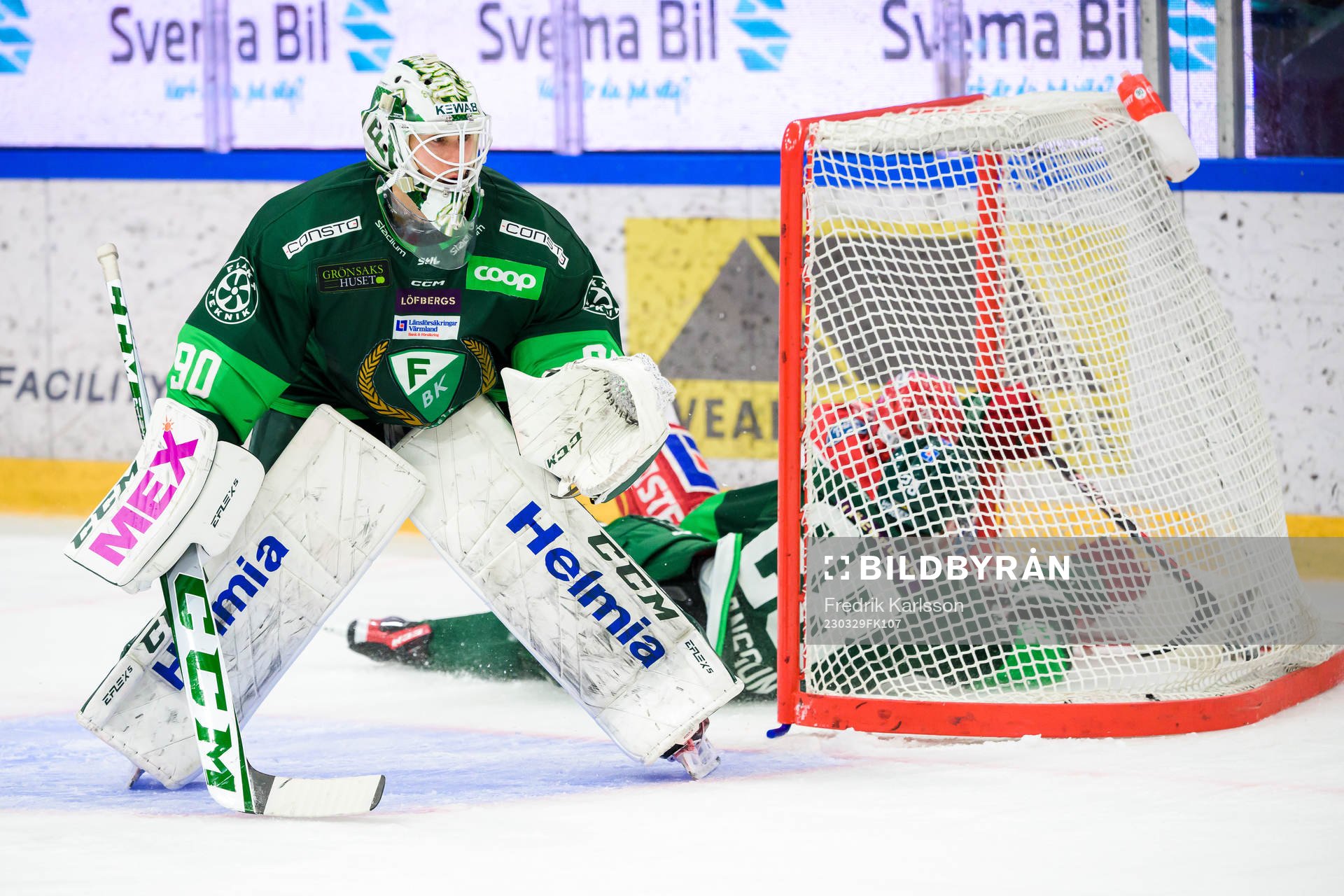 Färjestads målvakt Matthew Tomkins