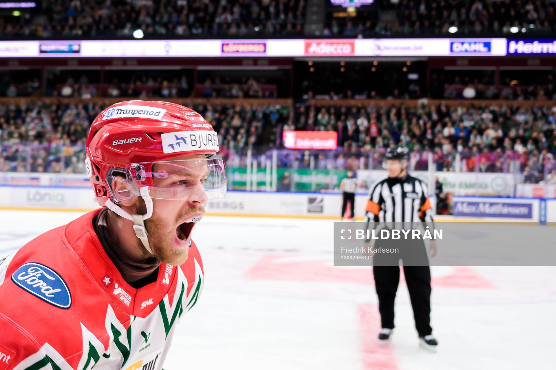 Frölundas Filip Johansson jublar