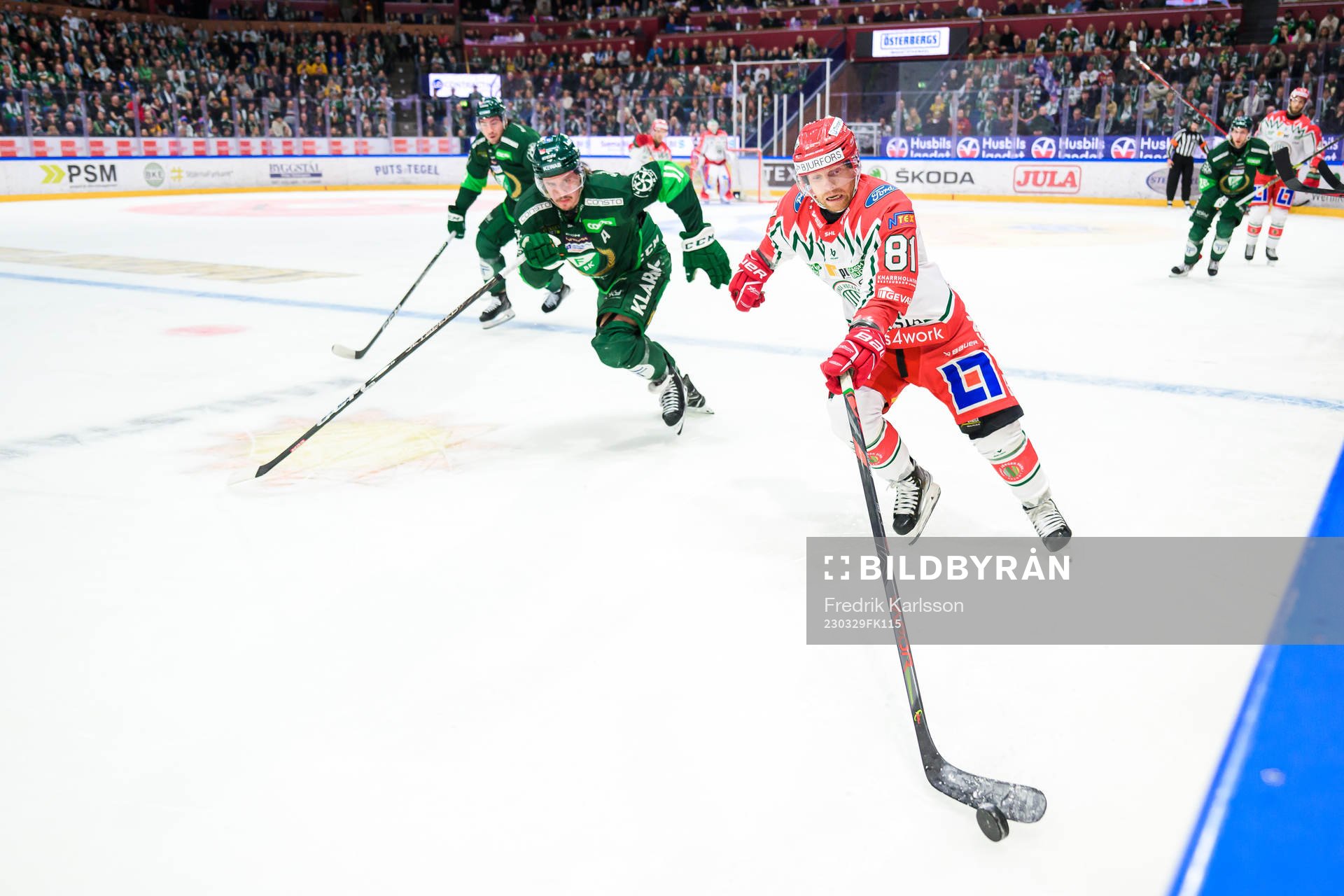 Färjestads Joakim Nygård och Frölundas Ryan Lasch