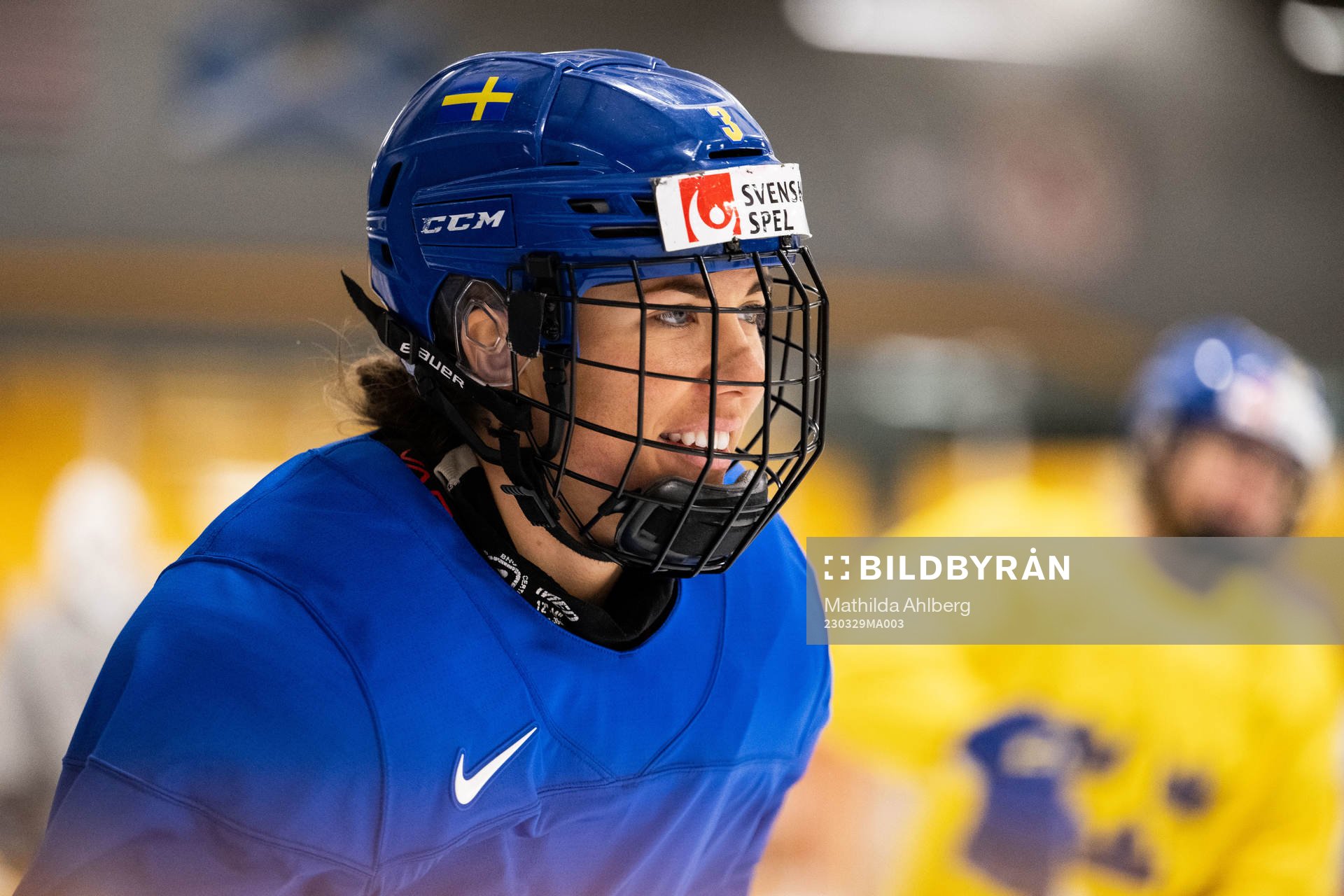 Anna Kjellbin of Sweden at a practice session