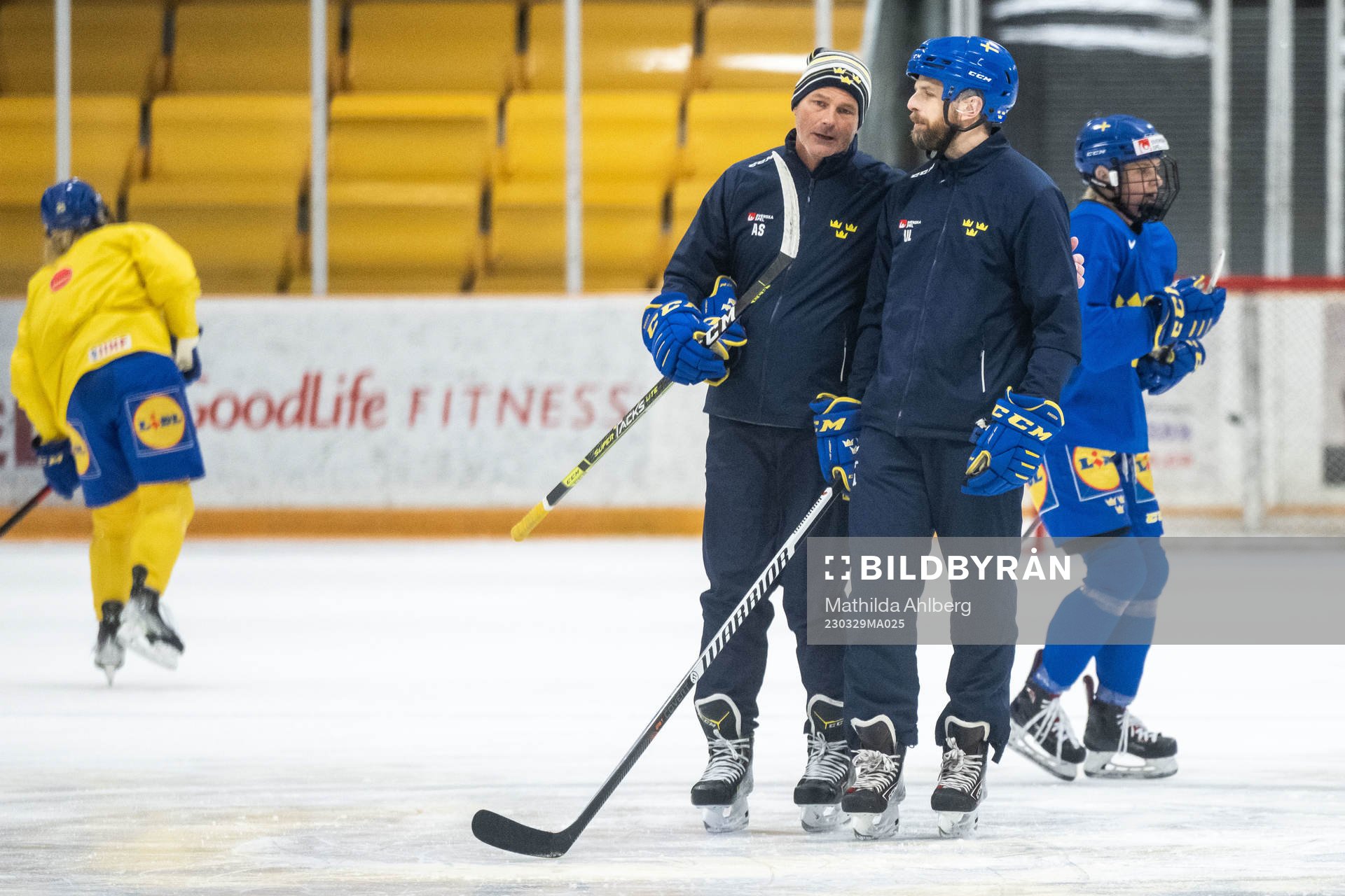 Assistant coach Andreas Spångberg and head coach Ulf