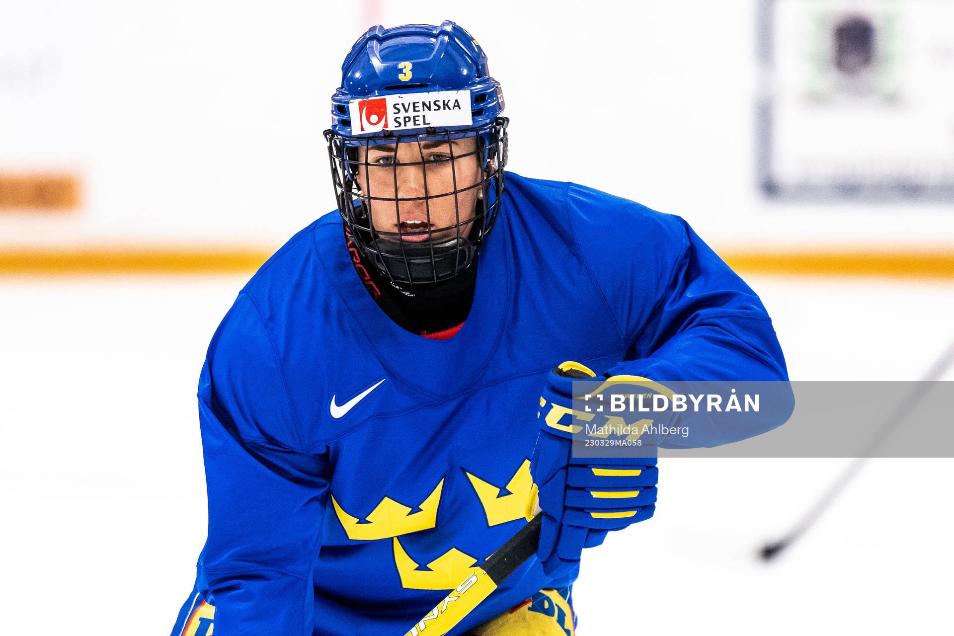 Anna Kjellbin of Sweden at a practice session