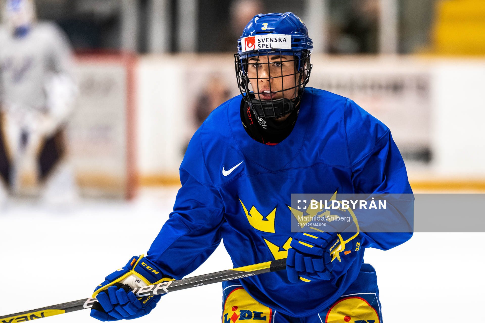 Anna Kjellbin of Sweden at a practice session