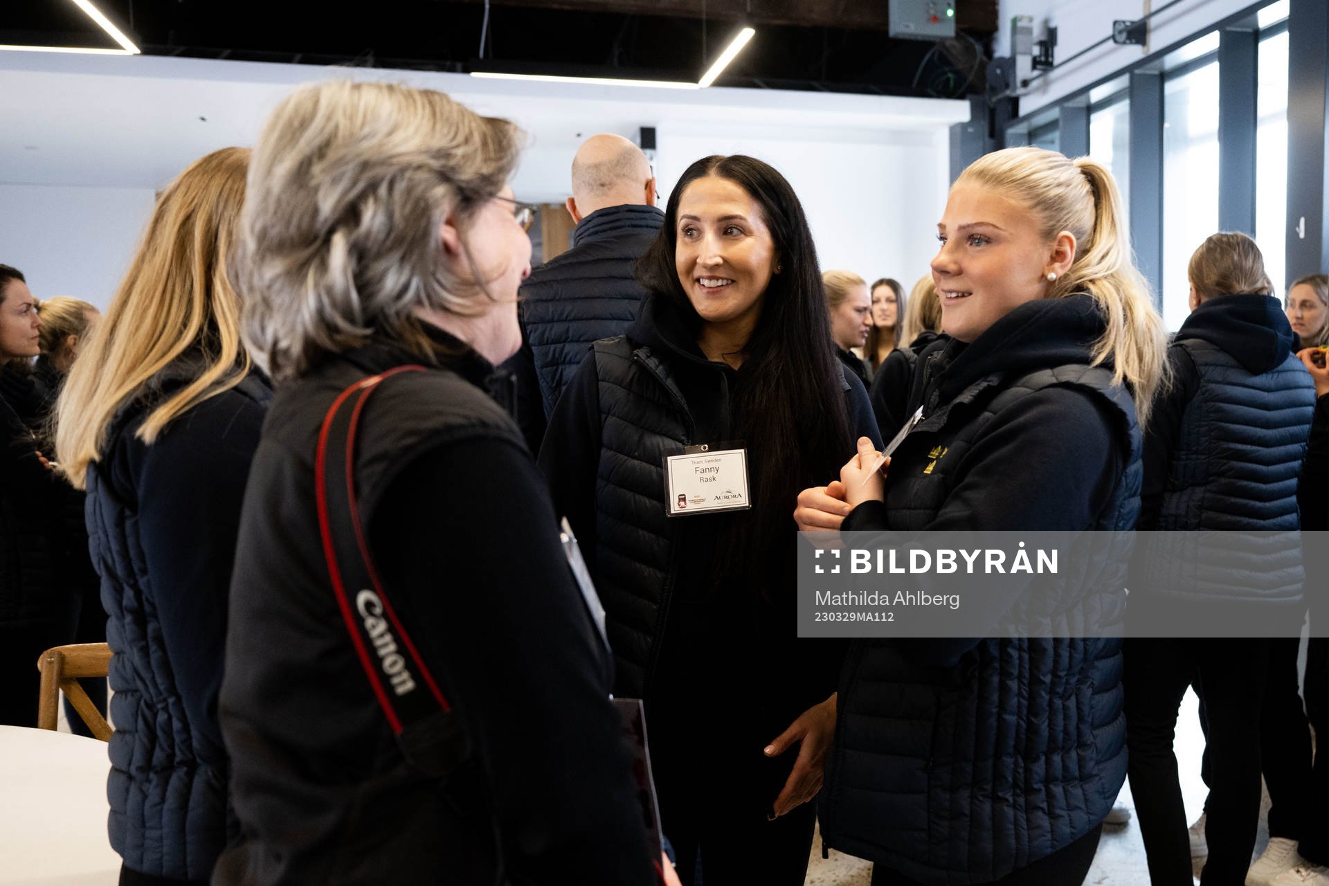 Fanny Rask and Lova Blom of Sweden at an event with the