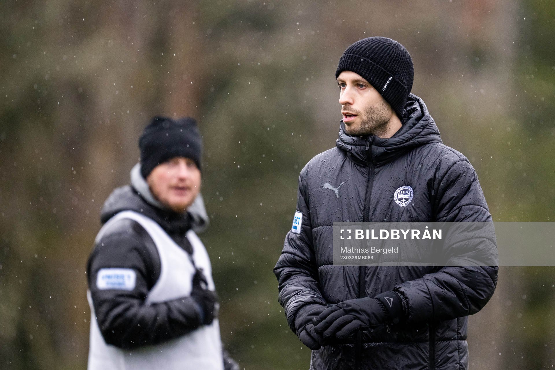 Tränare Kim Hellberg och assisterande tränare David Selini