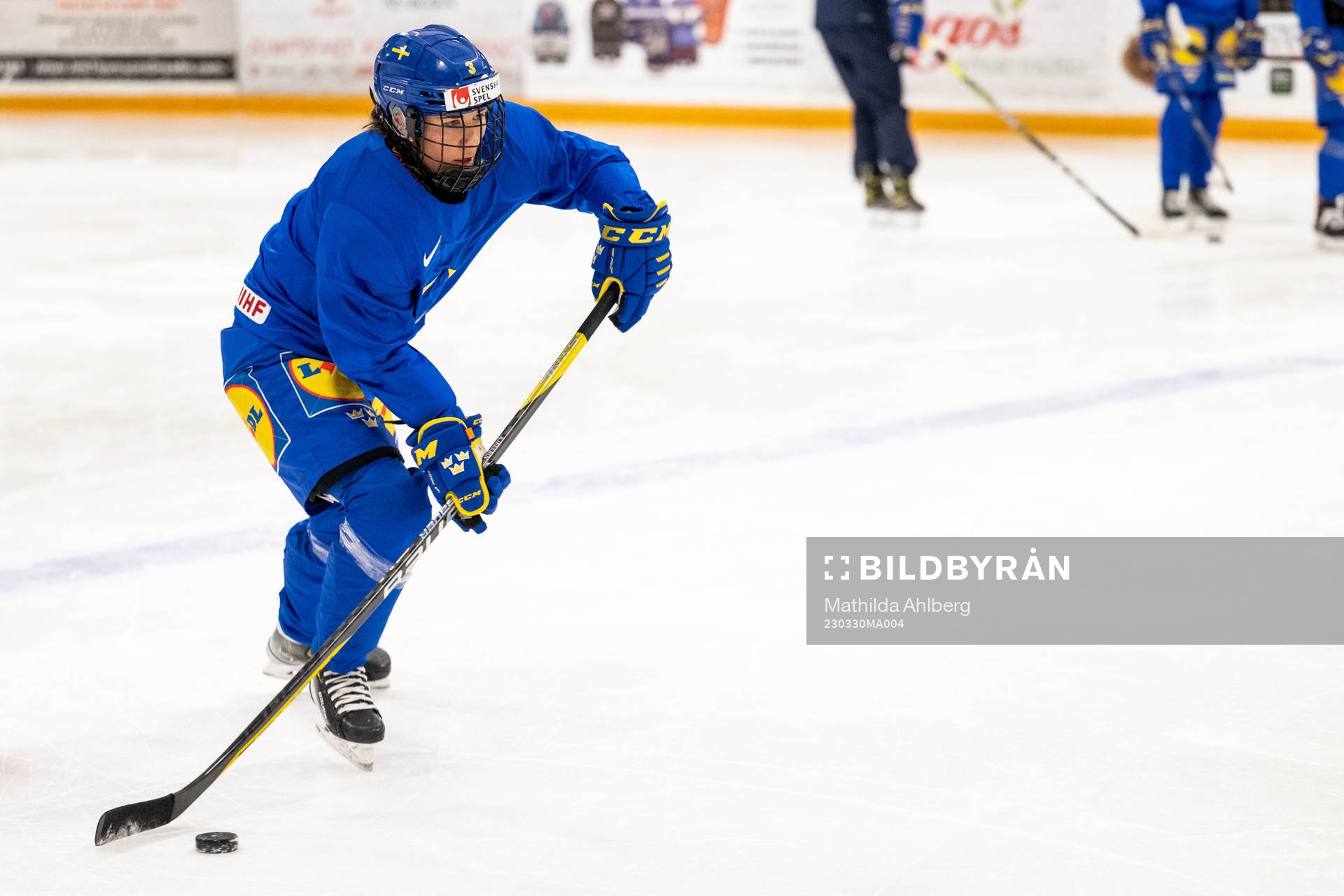 Anna Kjellbin of Sweden at a practice session