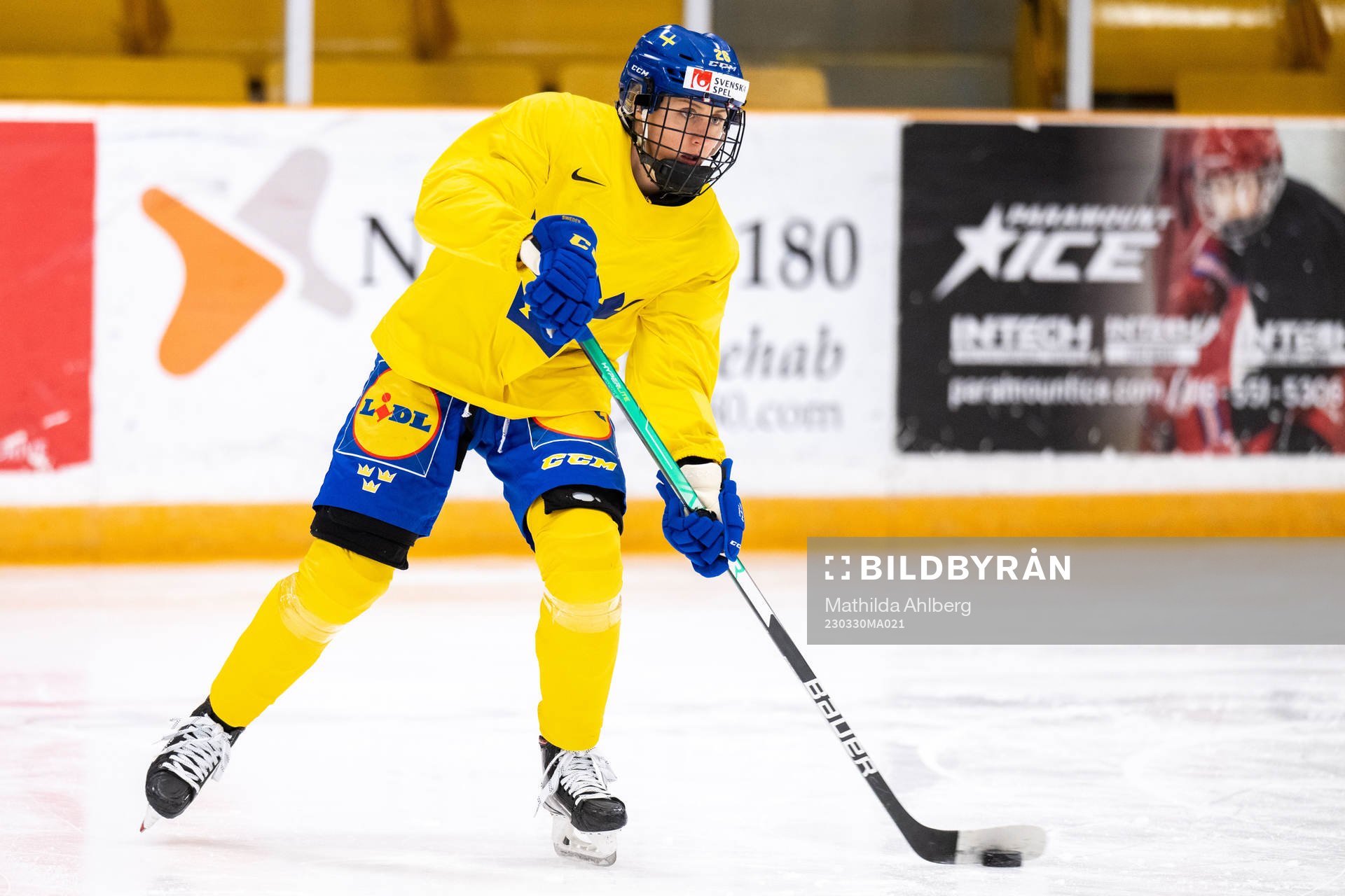 Hanna Olsson of Sweden at a practice session
