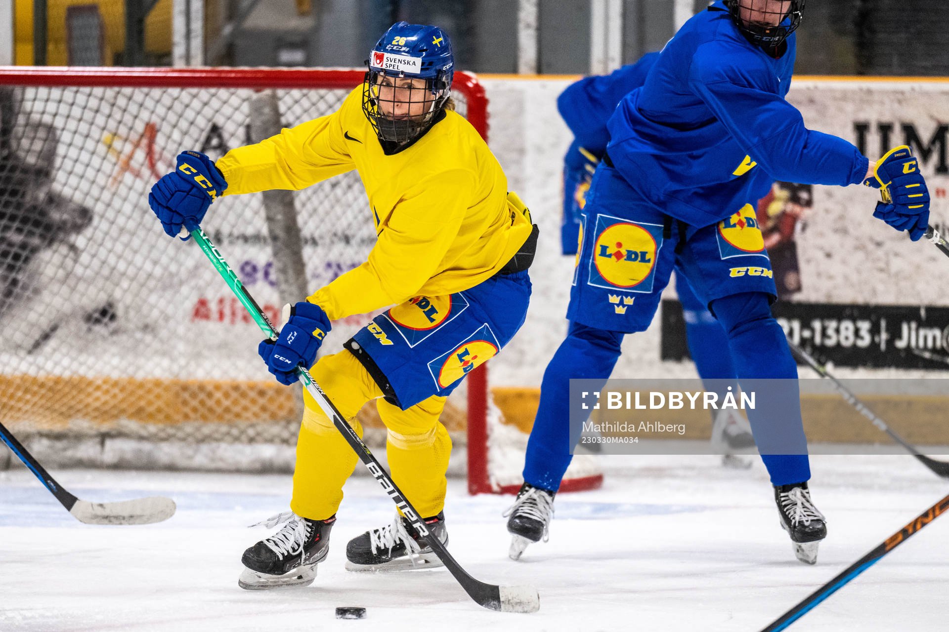 Hanna Olsson of Sweden at a practice session