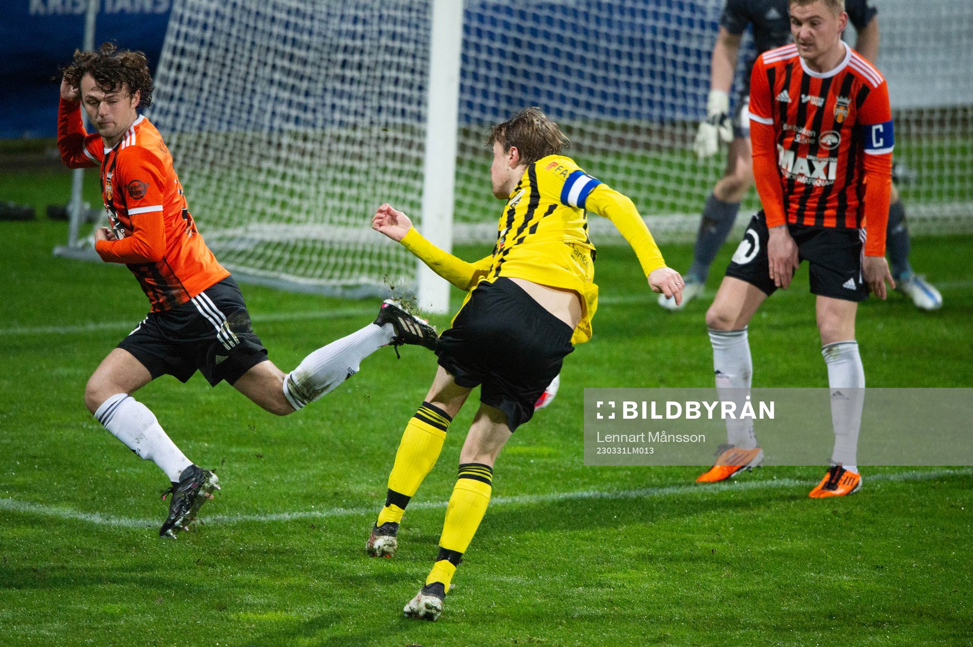 IFK Hässleholms Robin Strömberg i matchen i div. 2 mellan