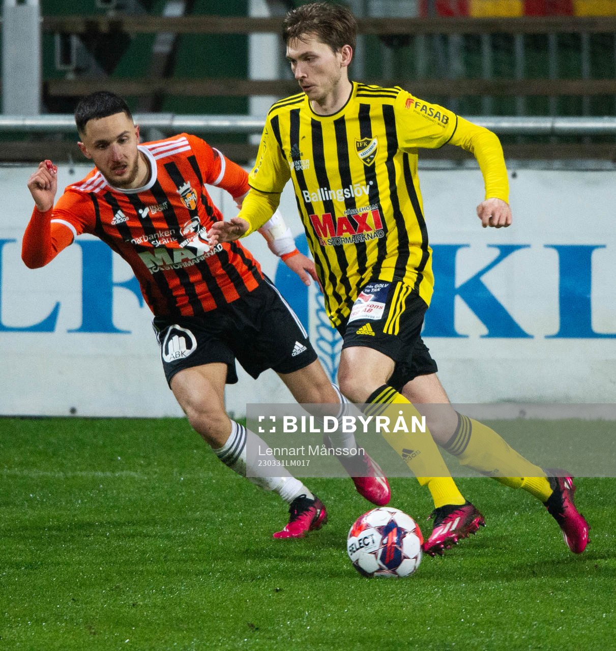 IFK Hässleholms Edvin Nilssoni matchen i div. 2 mellan