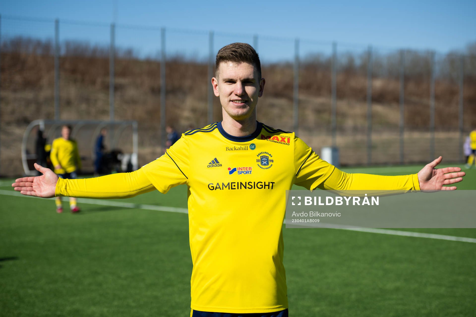 Ängelholms Niklas Svensson jublar