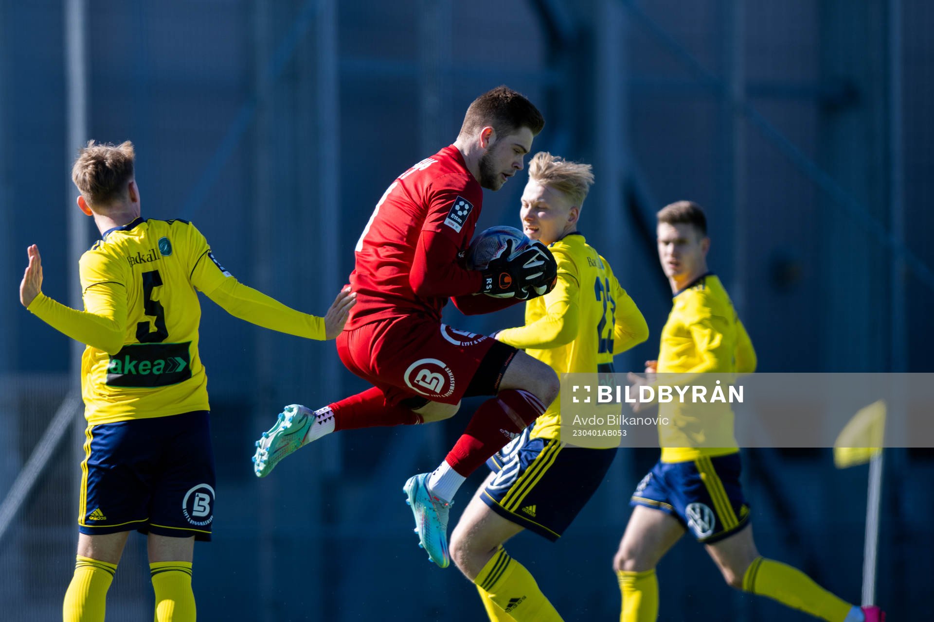 Ängelholms målvakt Robin Streifert