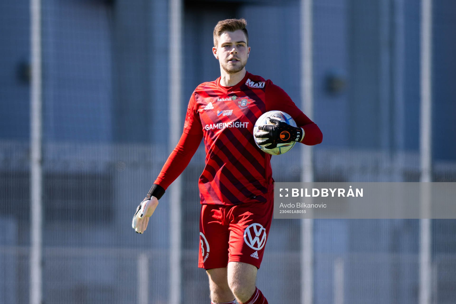 Ängelholms målvakt Robin Streifert