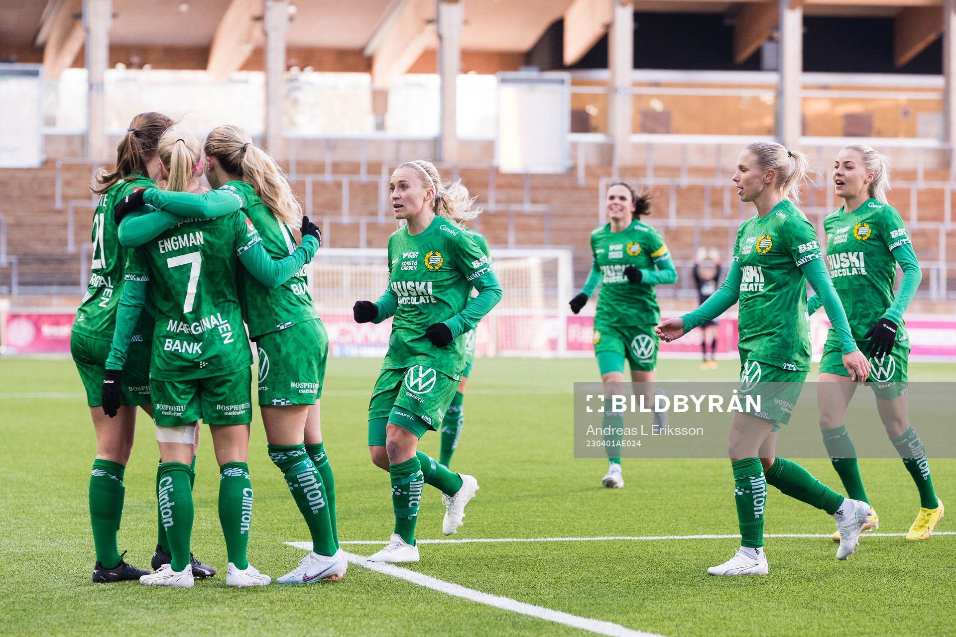 Hammarbys Sara Kanutte Fornes jublar