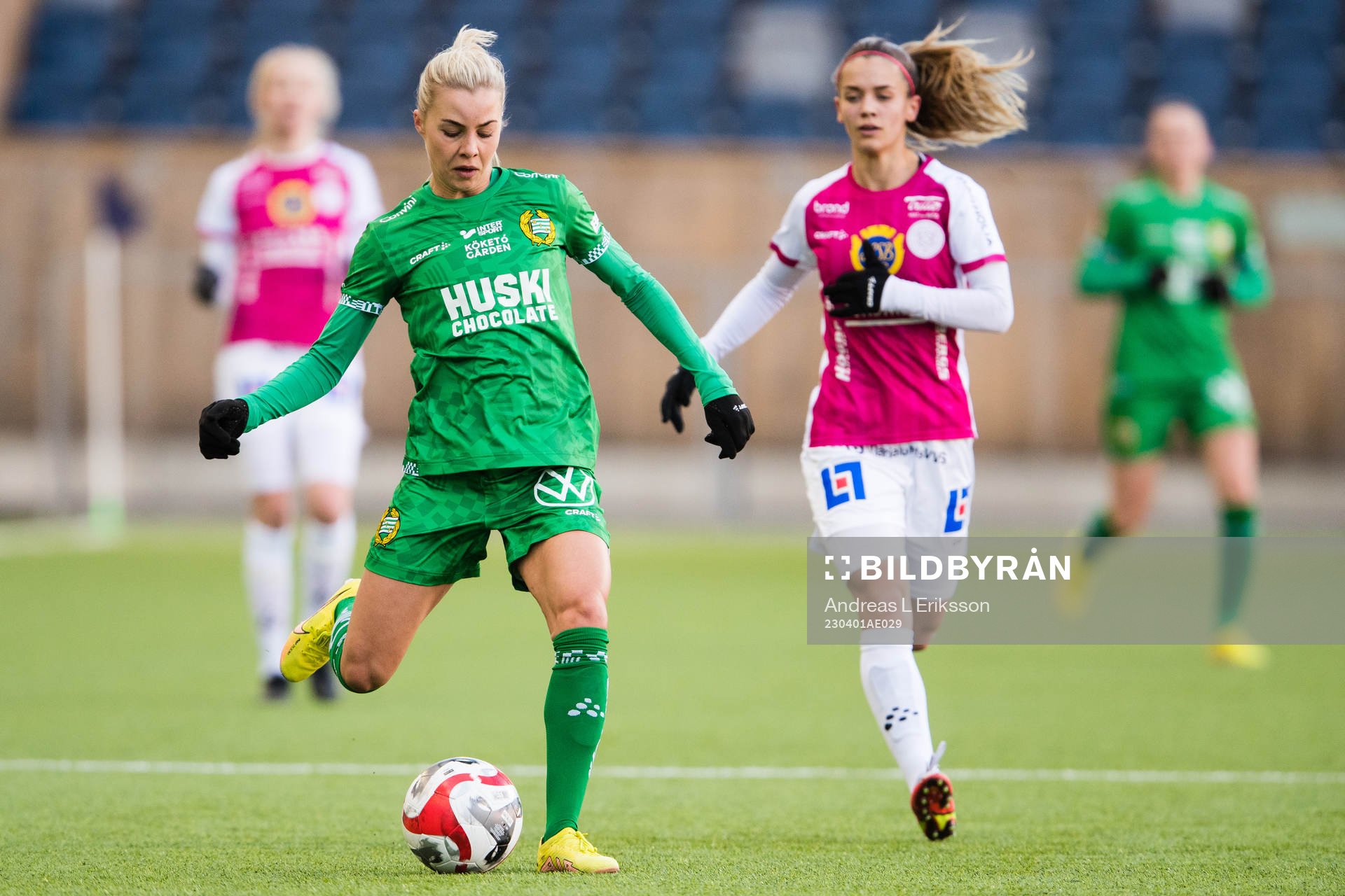 Hammarbys Lotta Ökvist och IK Uppsalas Johanna Renmark