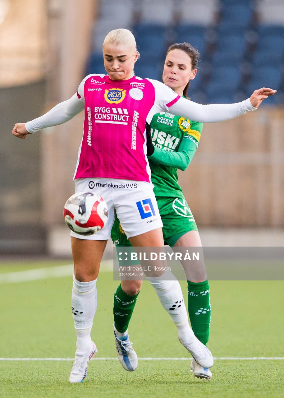 IK Uppsalas Klara Folkesson och Hammarbys Simone Boye