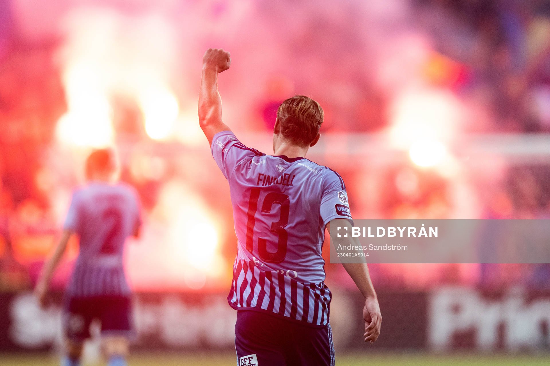 Djurgårdens Hampus Finndell jublar